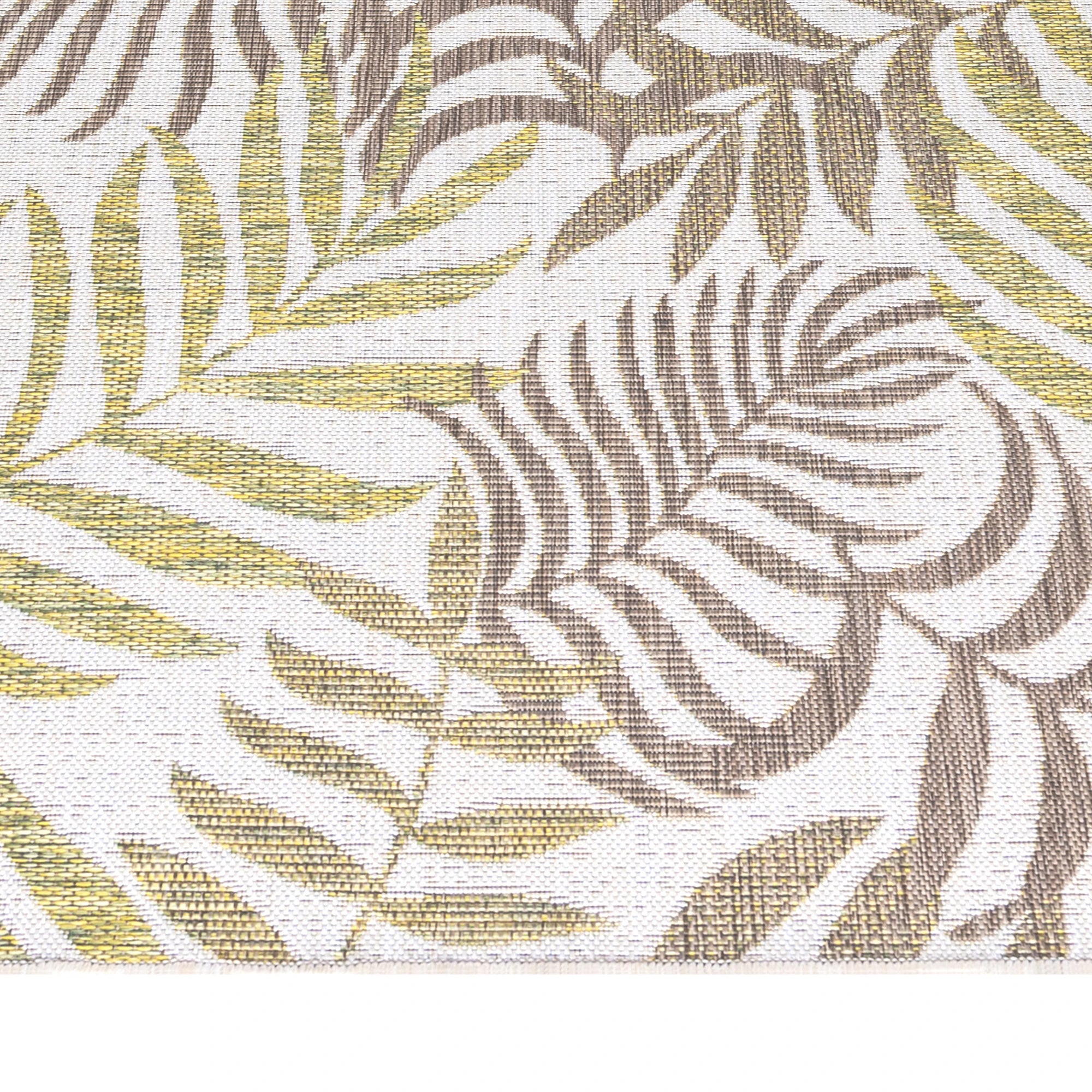Palm Flatweave Patio Rug | Beige