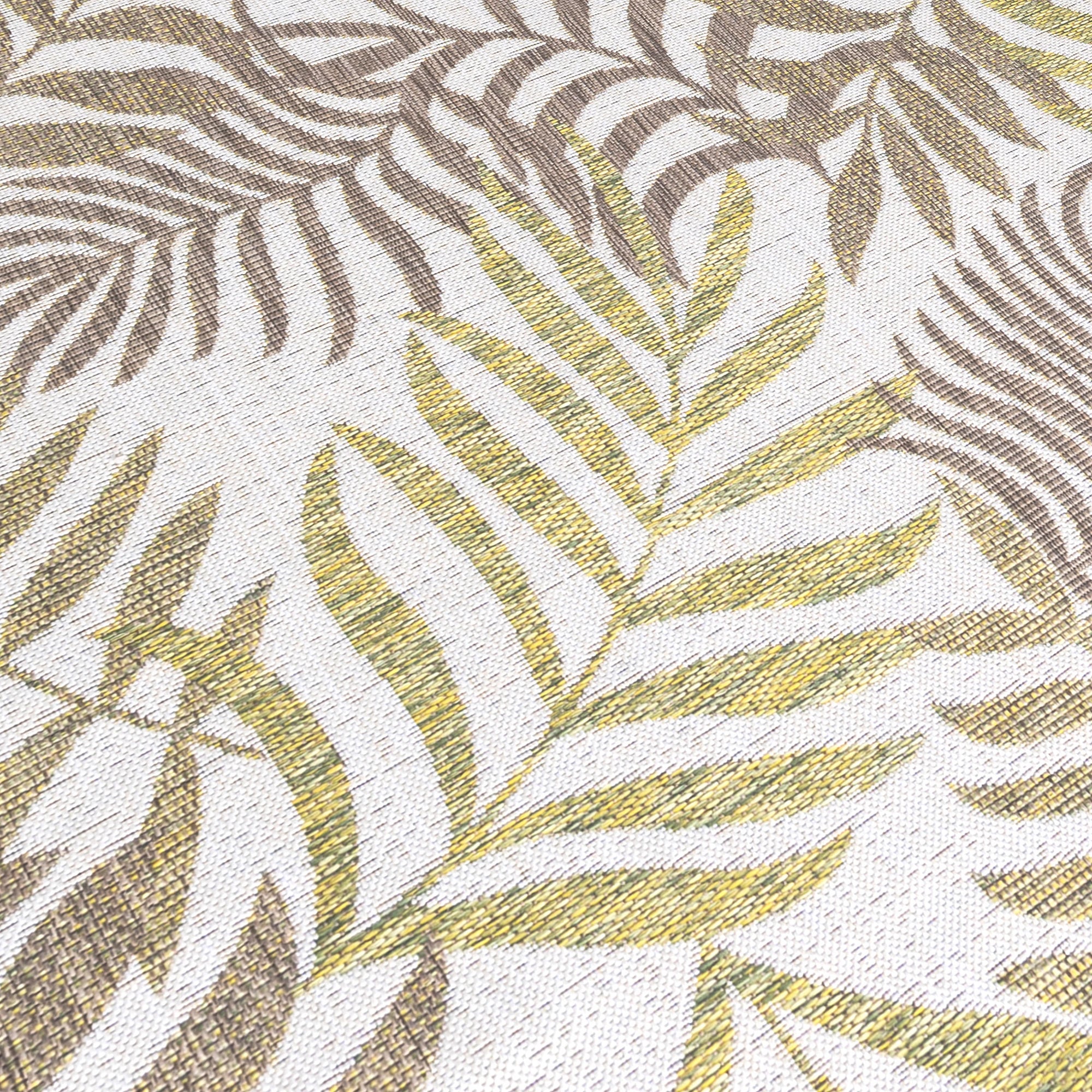 Palm Flatweave Patio Rug | Beige