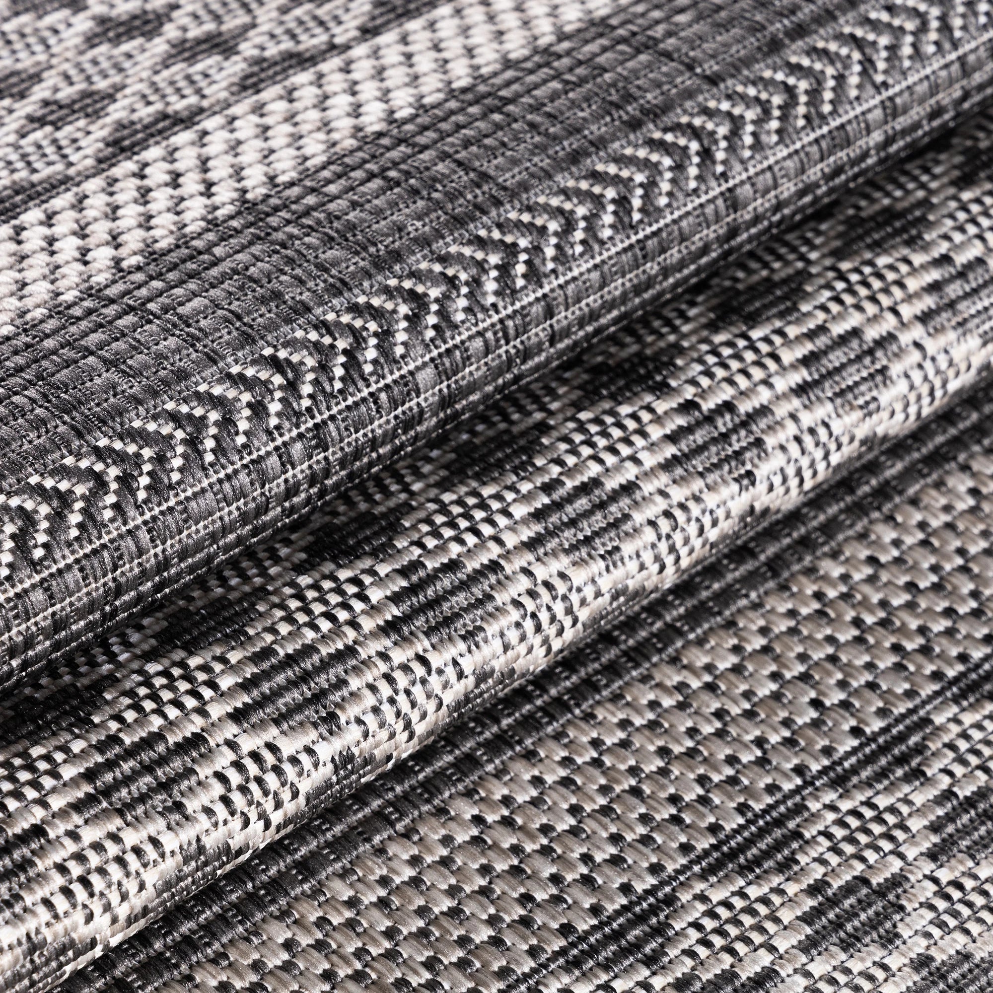 Boho Flatweave Patio Rug - Beige