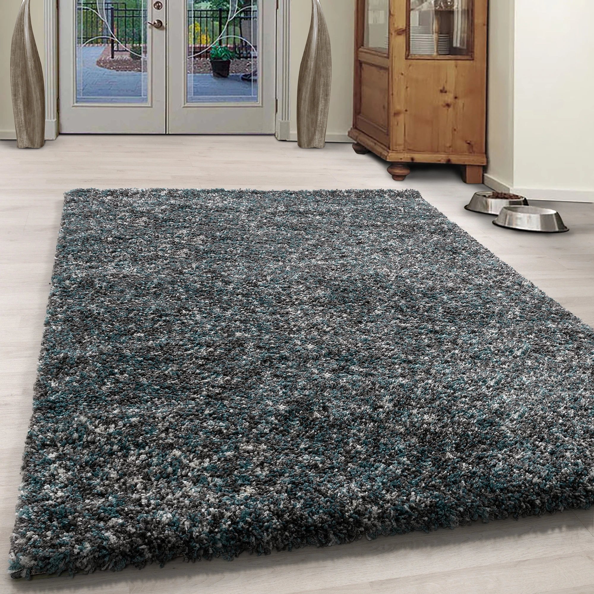 Marled Cozy Area Rug | Blue
