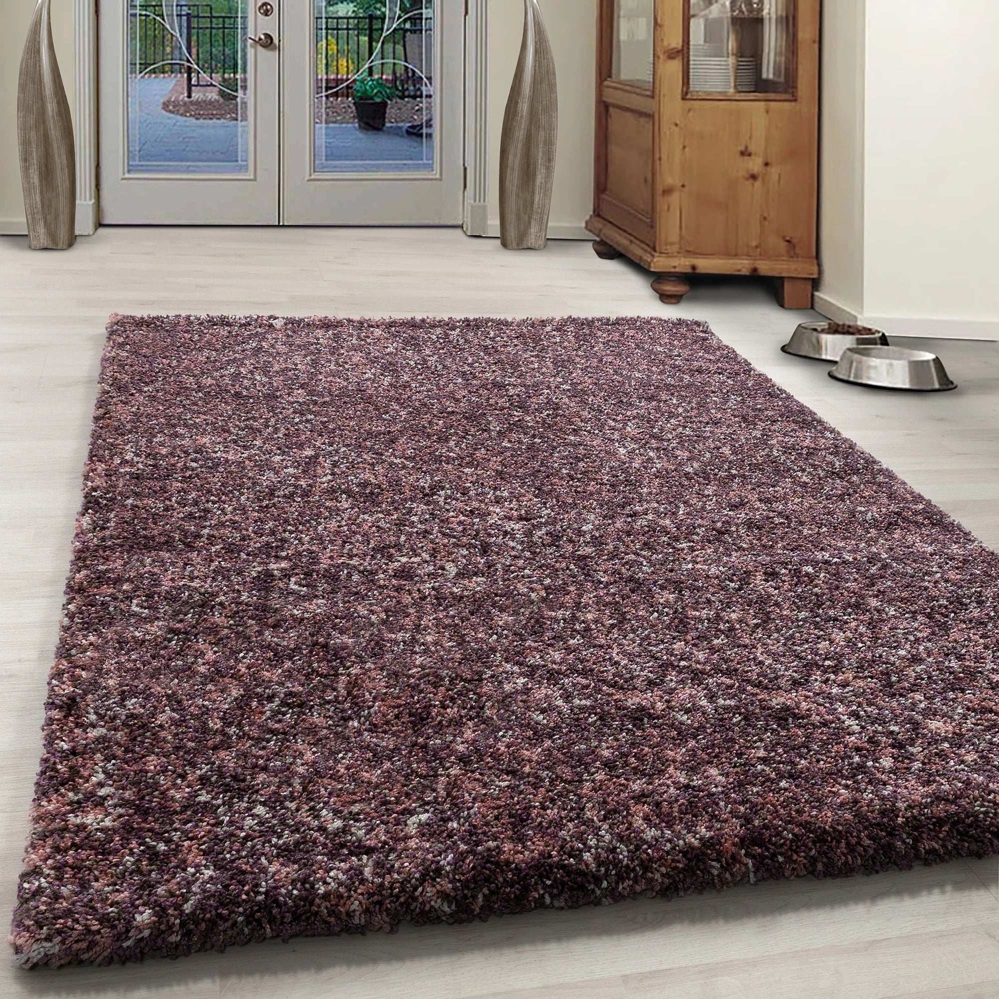 Marled Cozy Area Rug | Pink