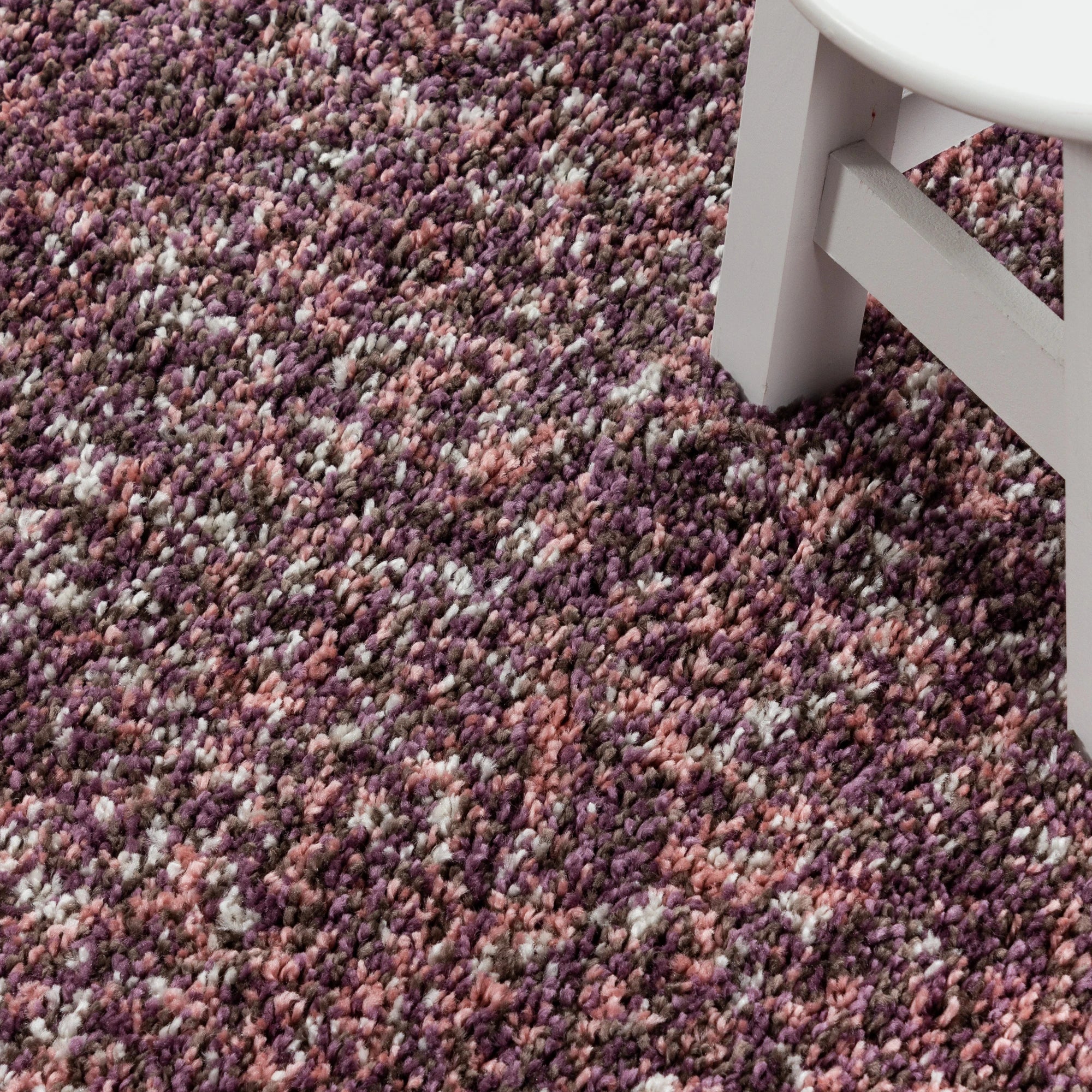 Marled Cozy Area Rug | Pink