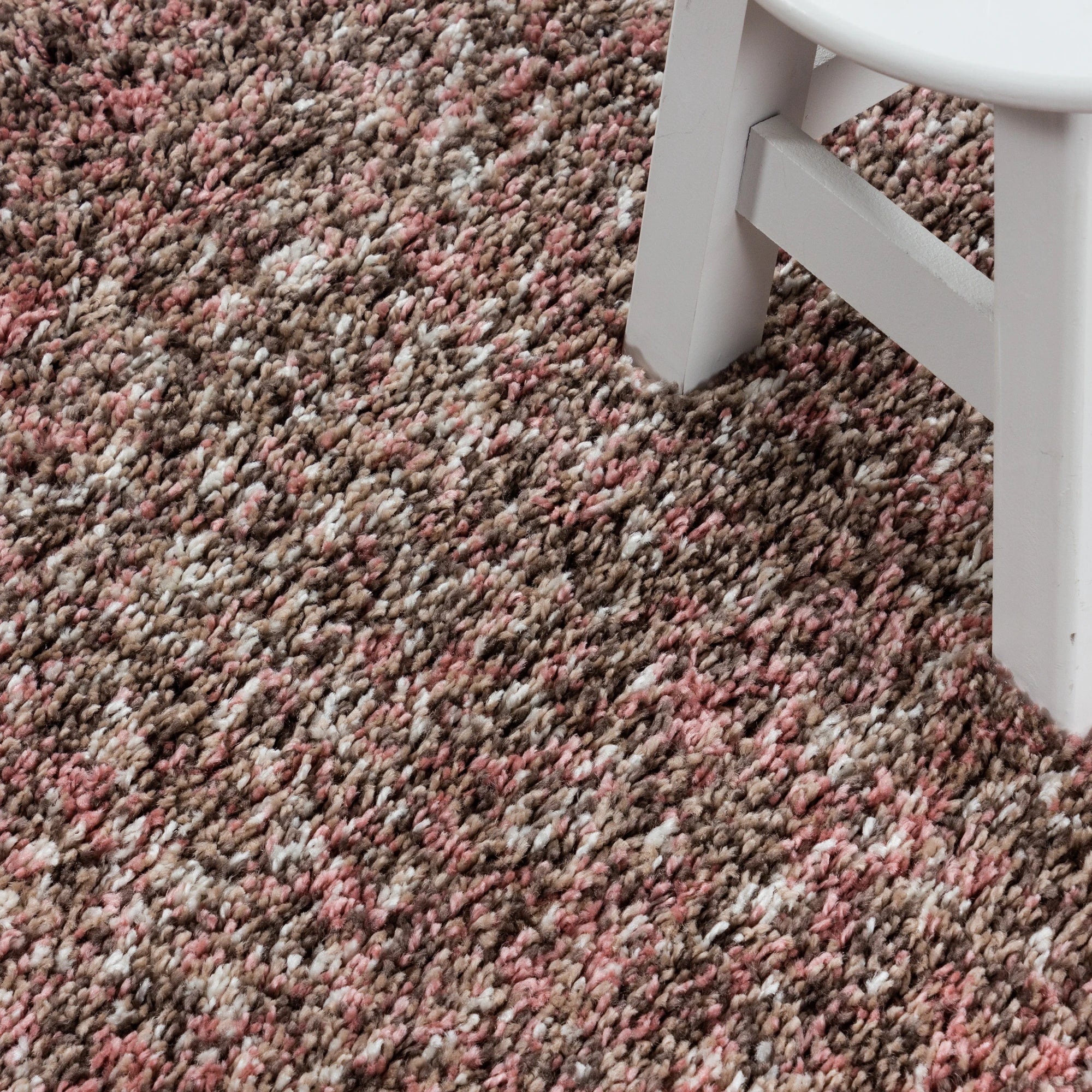 Marled Cozy Area Rug | Rose