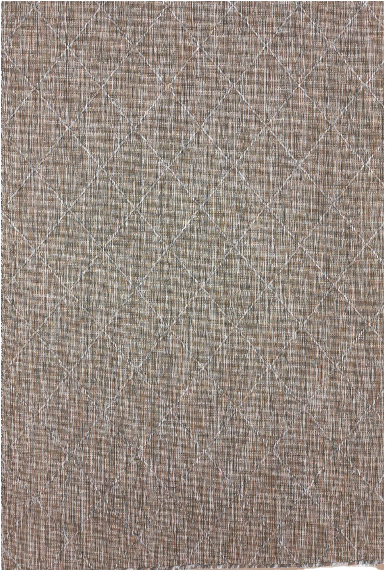 Cross Design Jute Rug | Beige