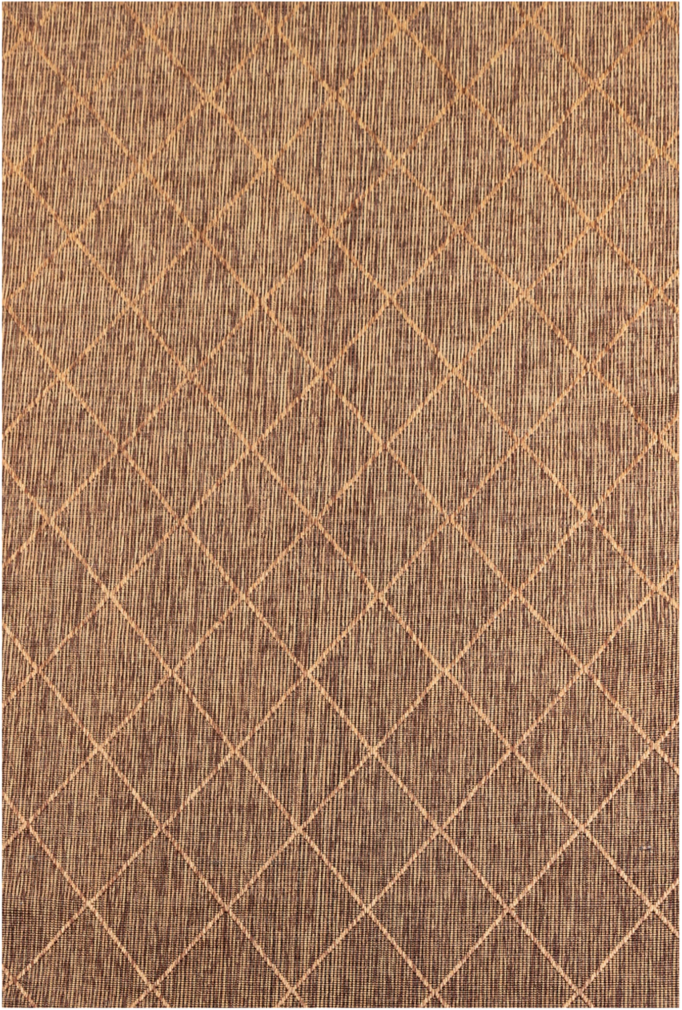 Cross Design Jute Rug | Copper