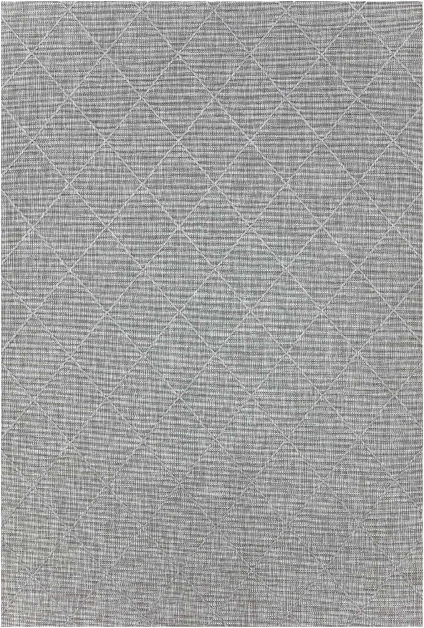 Cross Design Jute Rug | Gray