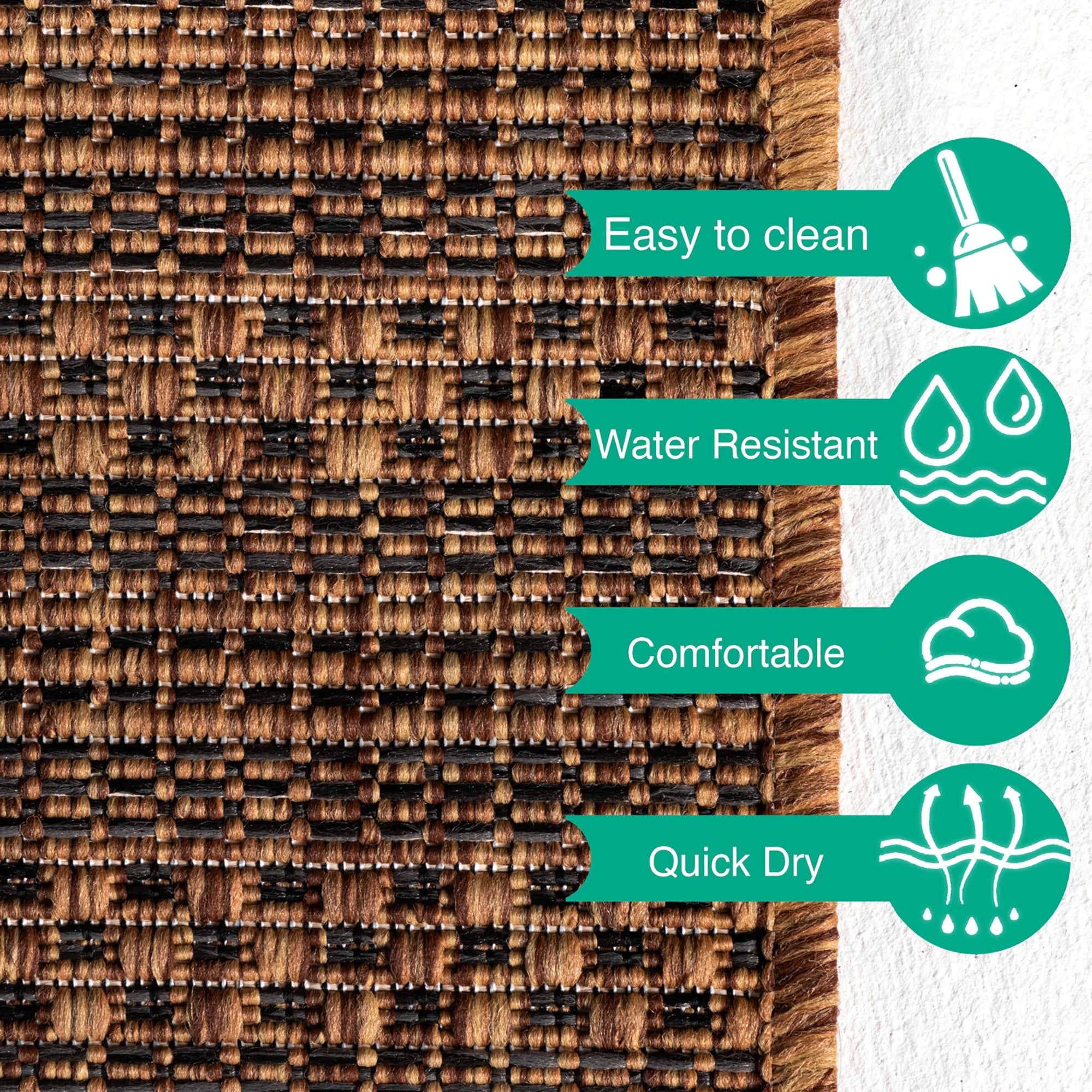 Vintage Jute Weave Rug | Copper