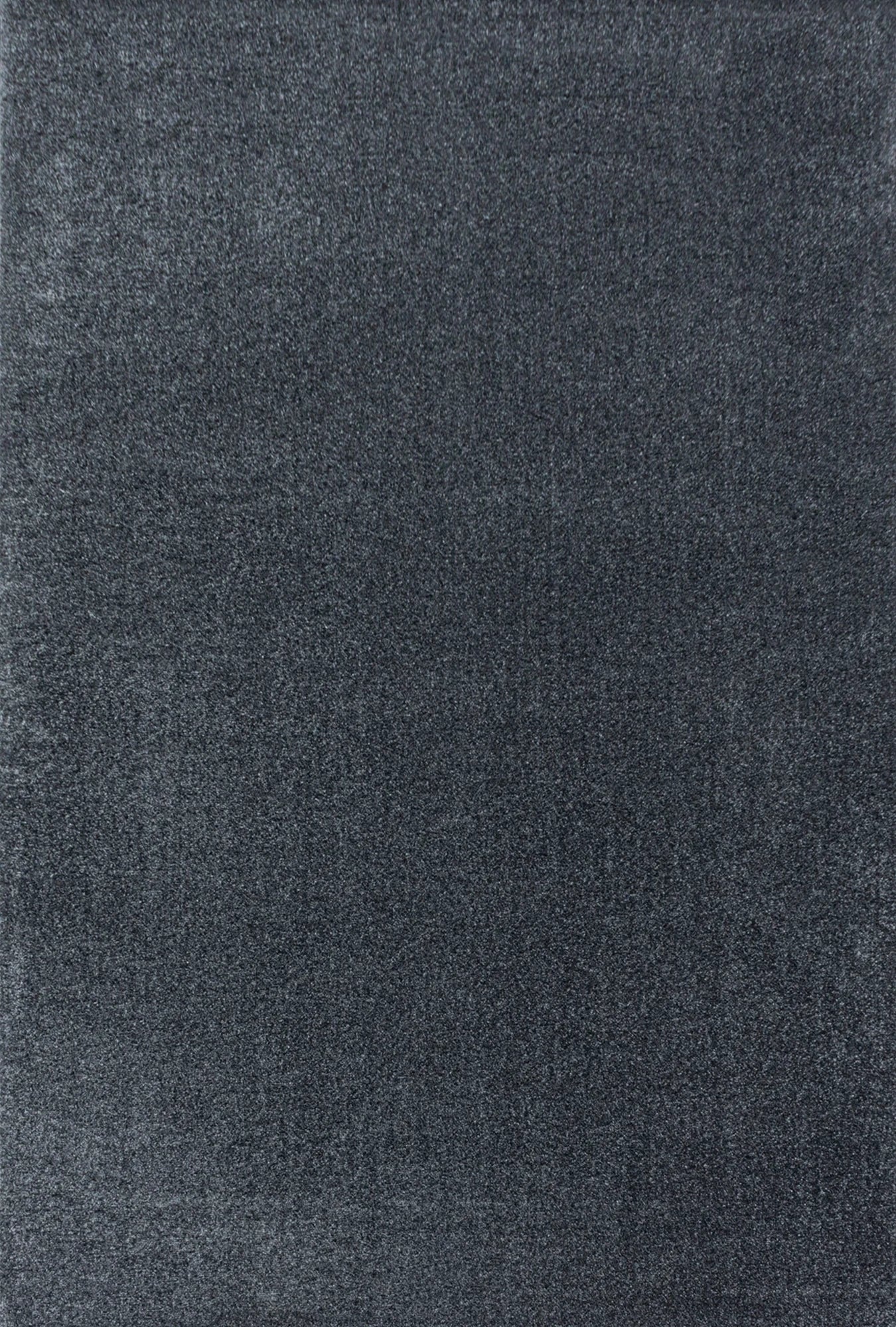 Soft Velvet Look Plain Area Rug | Gray