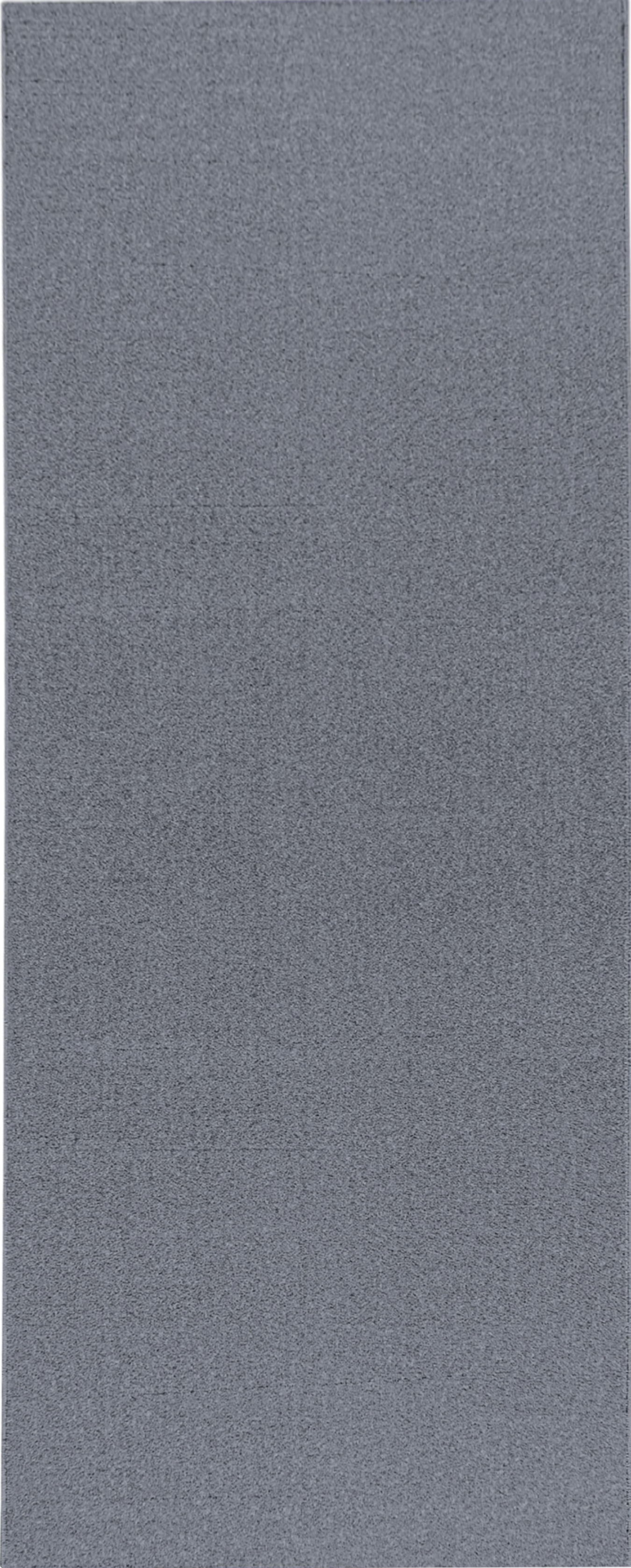 Soft Velvet Look Plain Area Rug | Silver