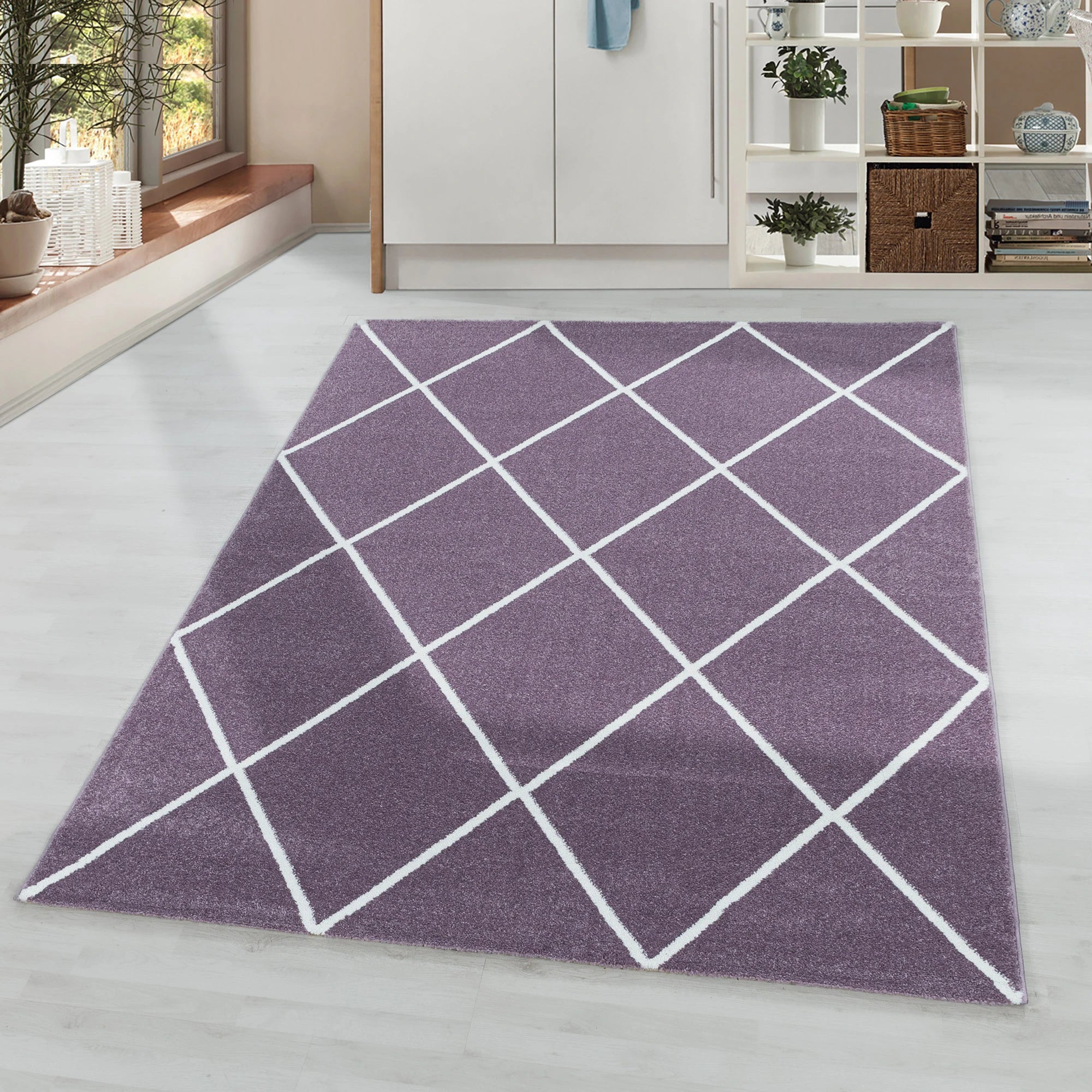 Diamond Cozy Geometric | Lila Rug