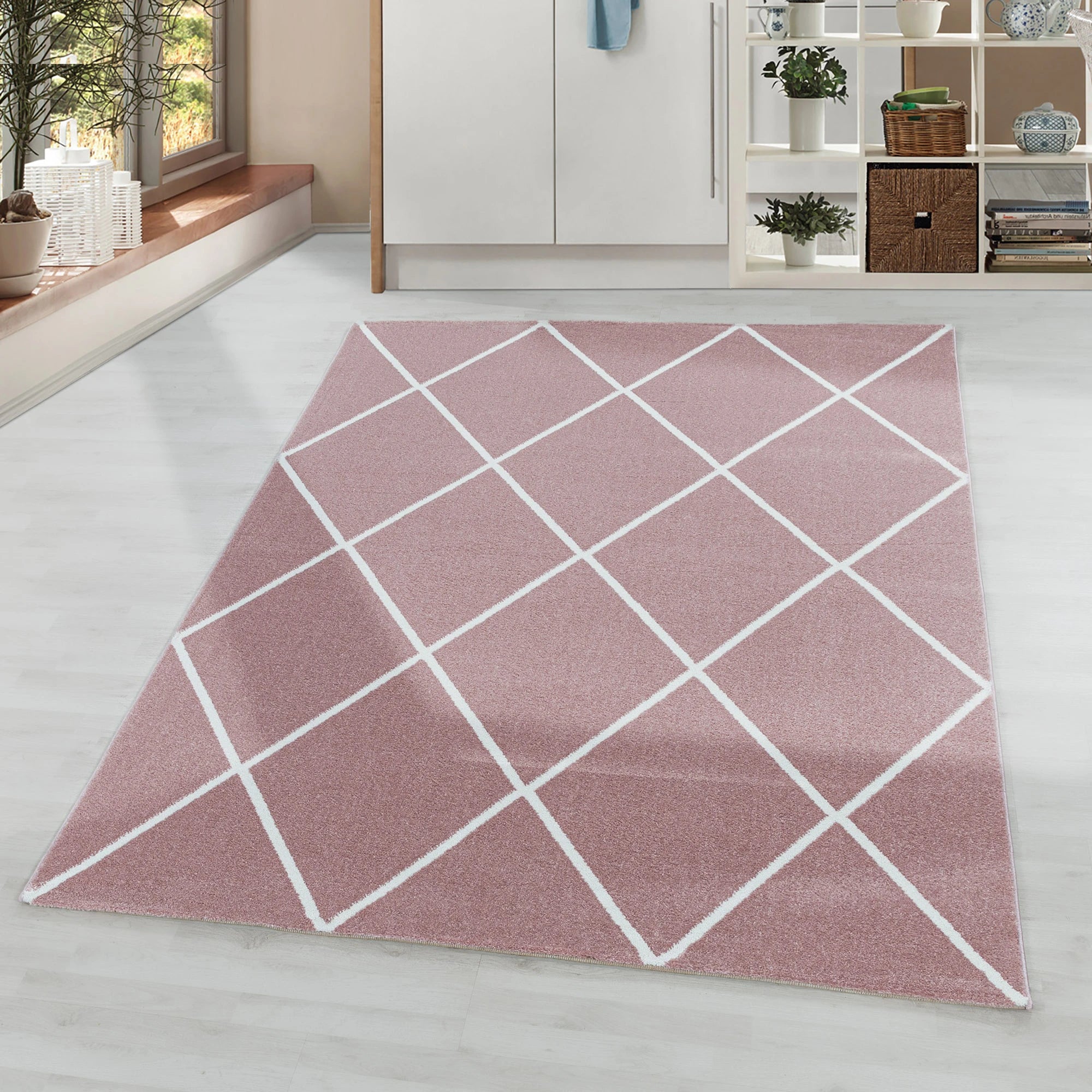 Diamond Cozy Geometric | Rose Rug
