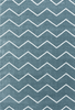 Chevron Zigzag Pattern | Blue Rug 