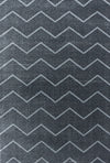 Chevron Zigzag Pattern | Gray Rug Gray