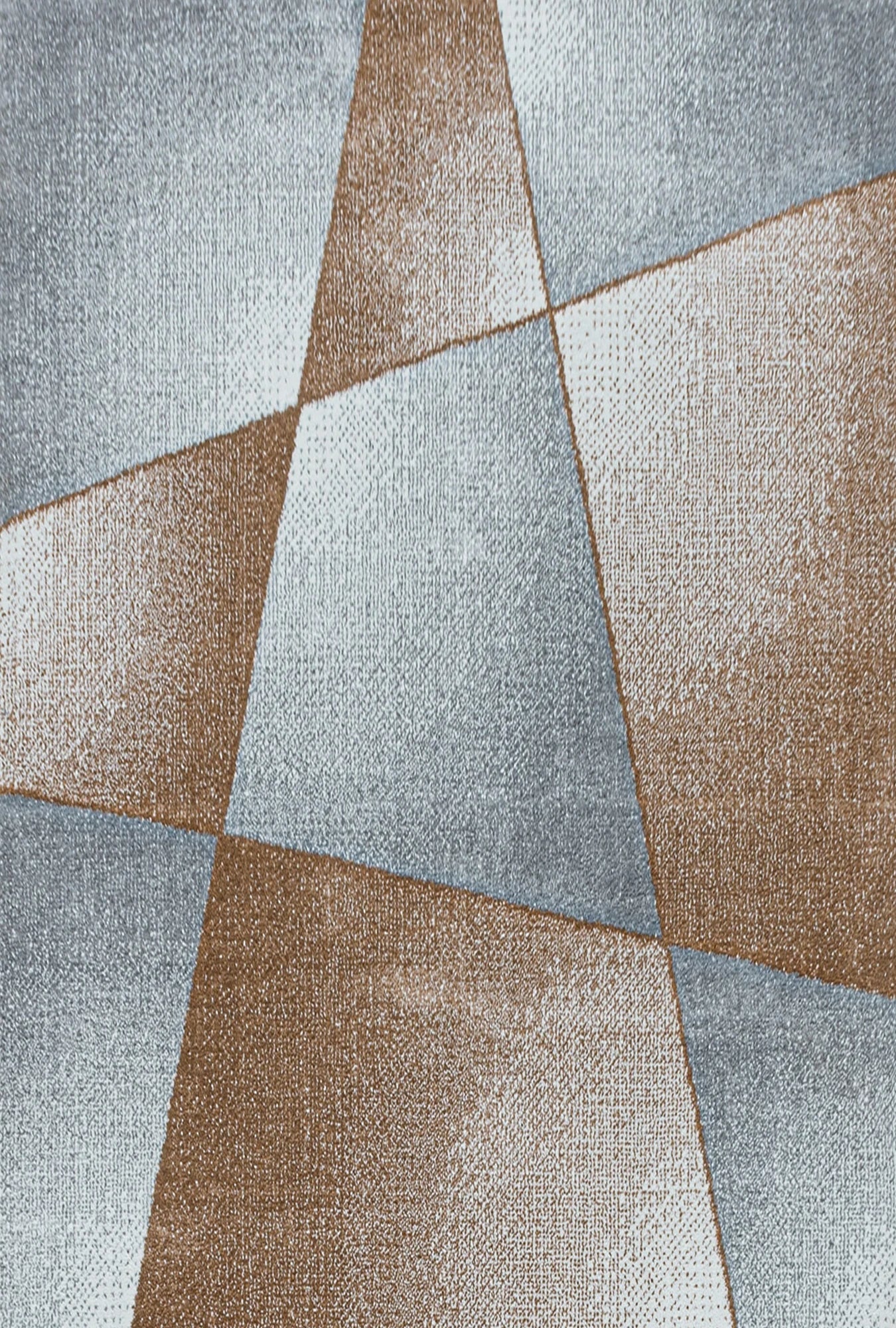 Geometric Shard Design Rug | Copper Rug