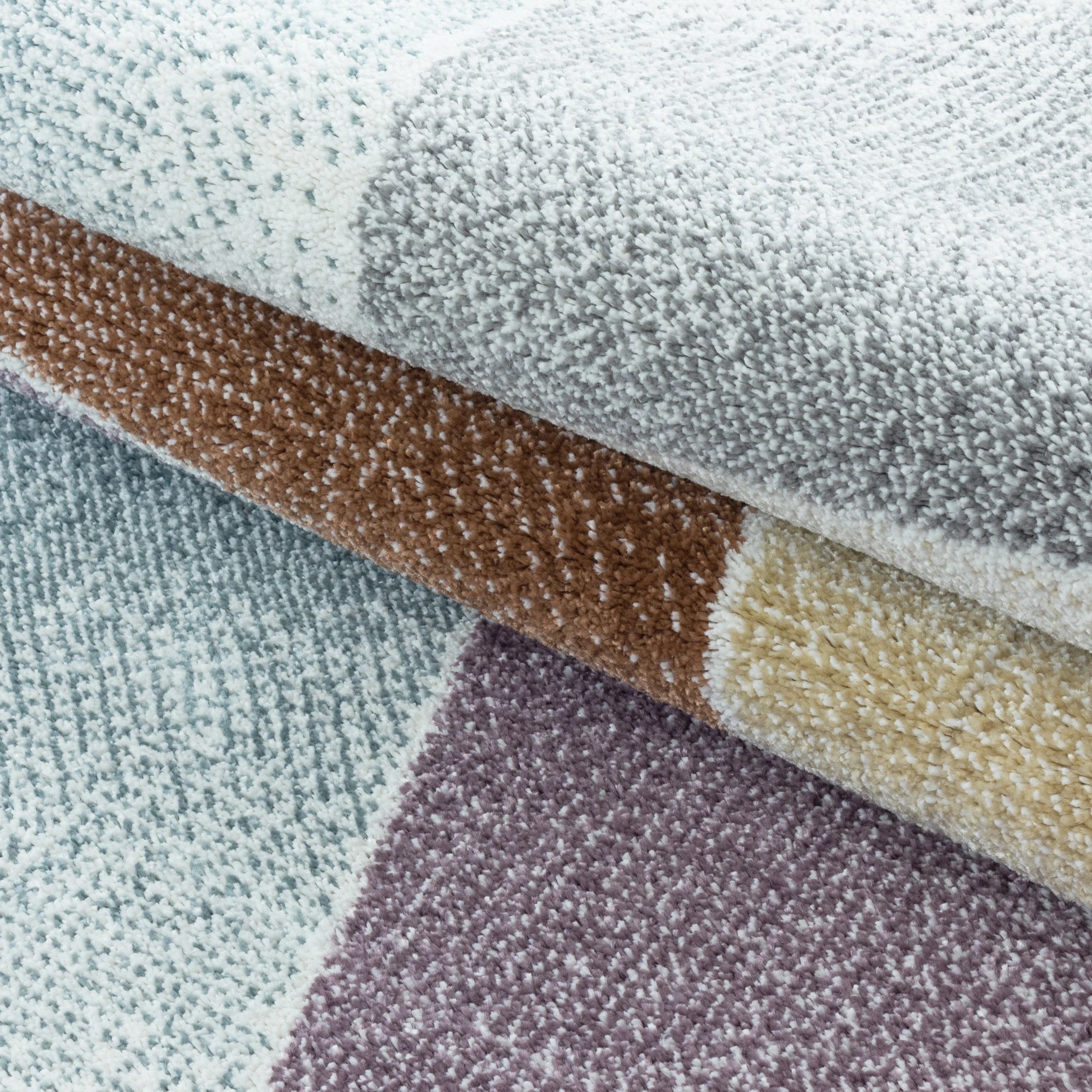 Tappeto con design geometrico a frammenti | Multicolore