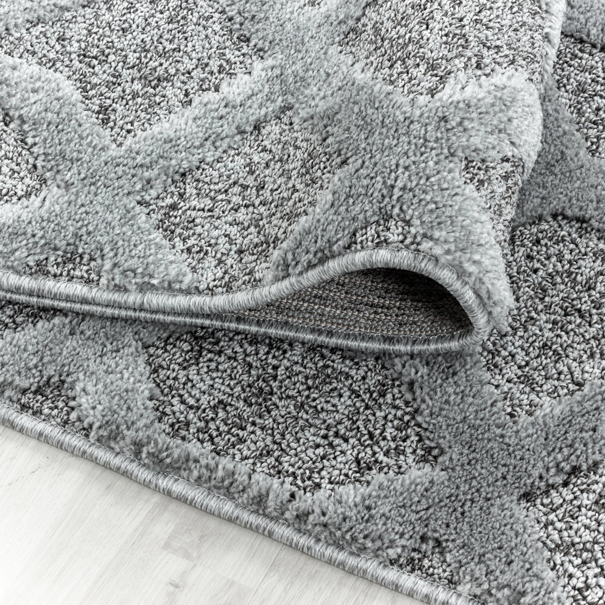 Diamond Tessellated Rug | Gray