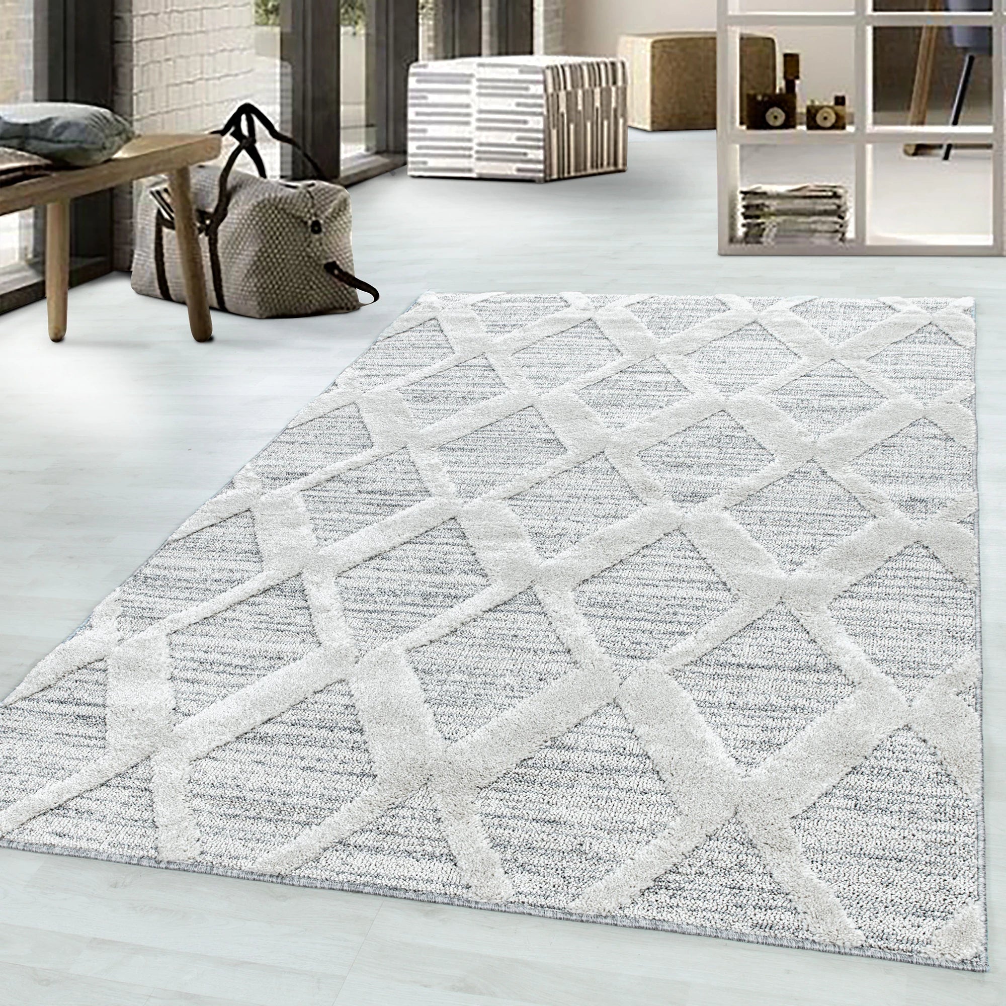 Bohemian Elegant Area Rug | Gray