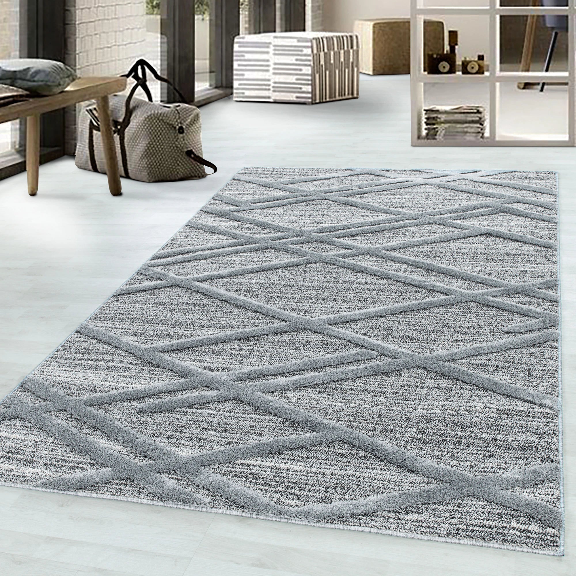 Bohemian Modern Rug | Gray