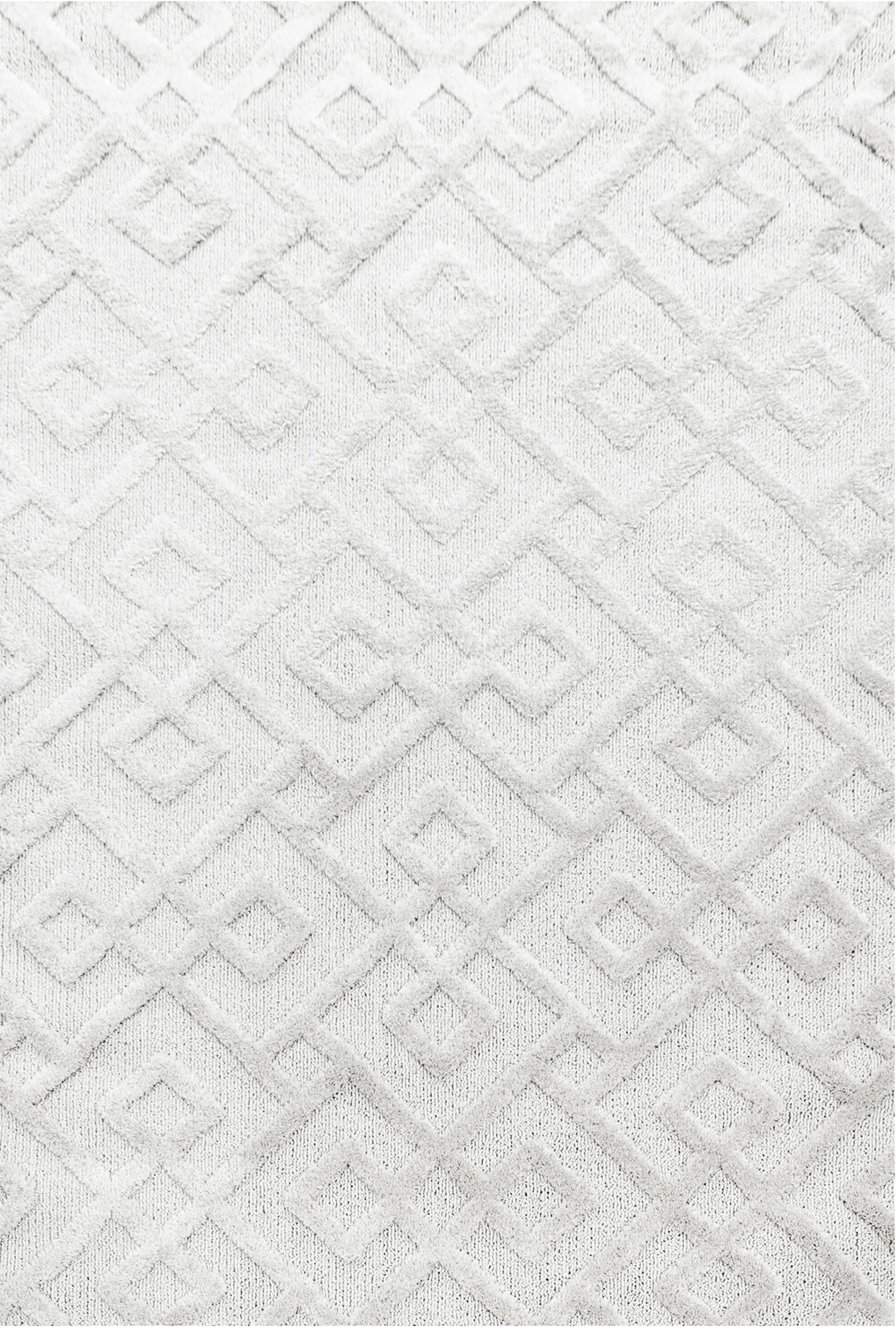 Geometric Diamond Rug | Cream