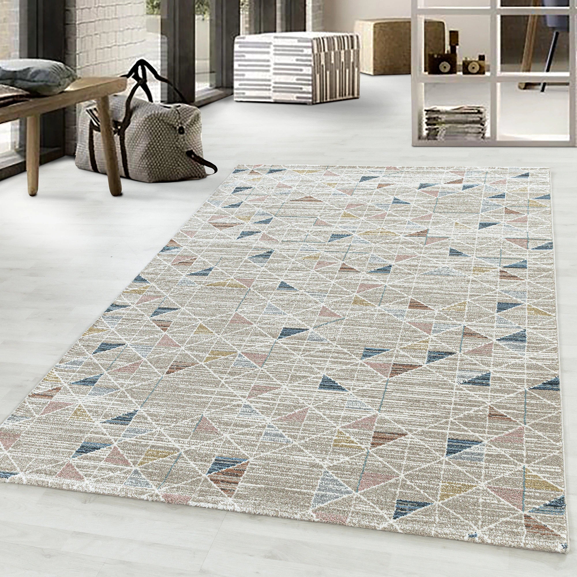 Triangle Vintage Modern Rug | Multi