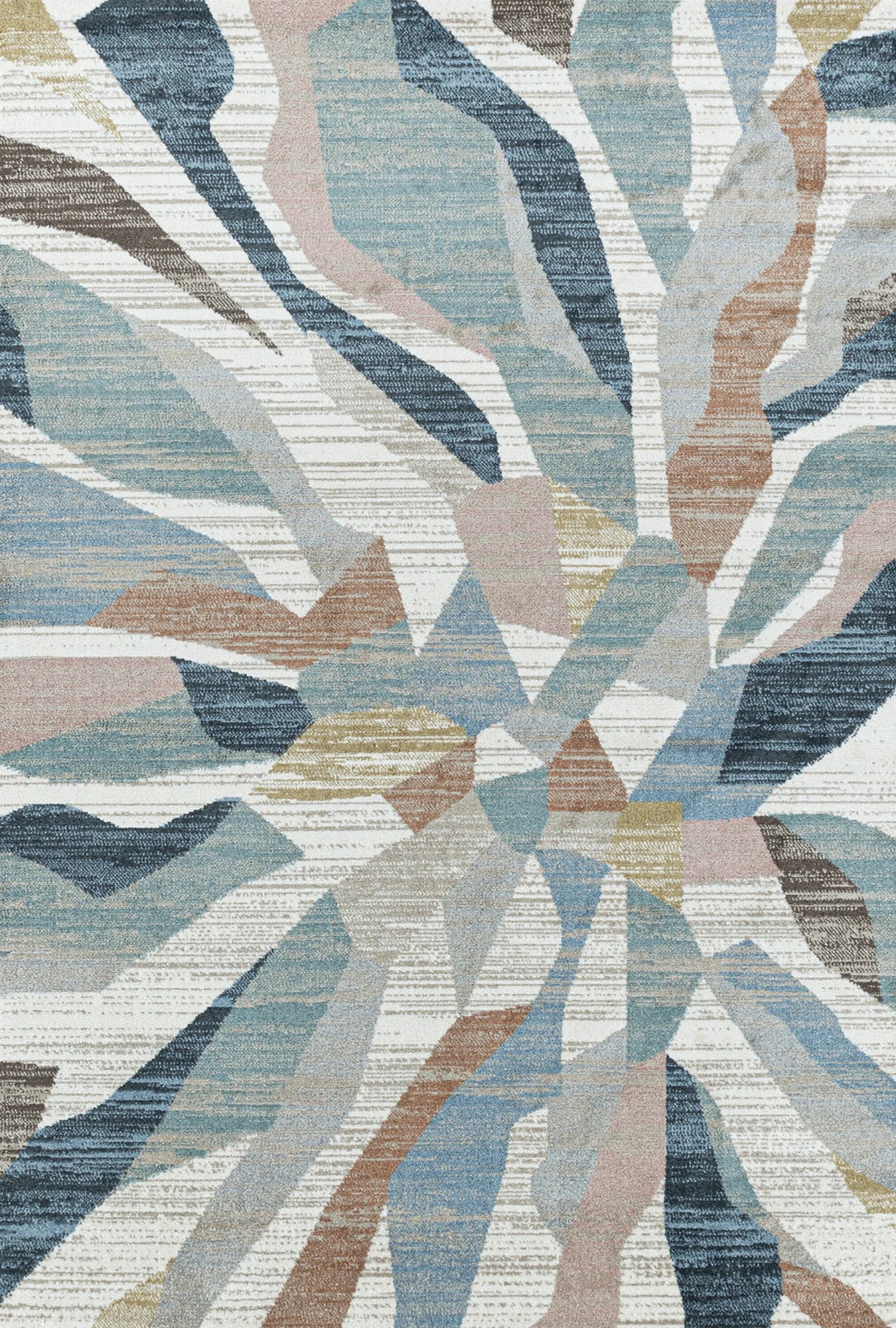 Modernist Abstract Living Room Rug | Multi