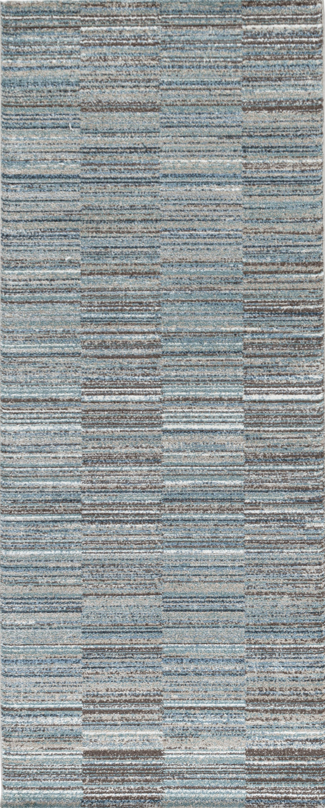 Striped Banded Rug | Gray