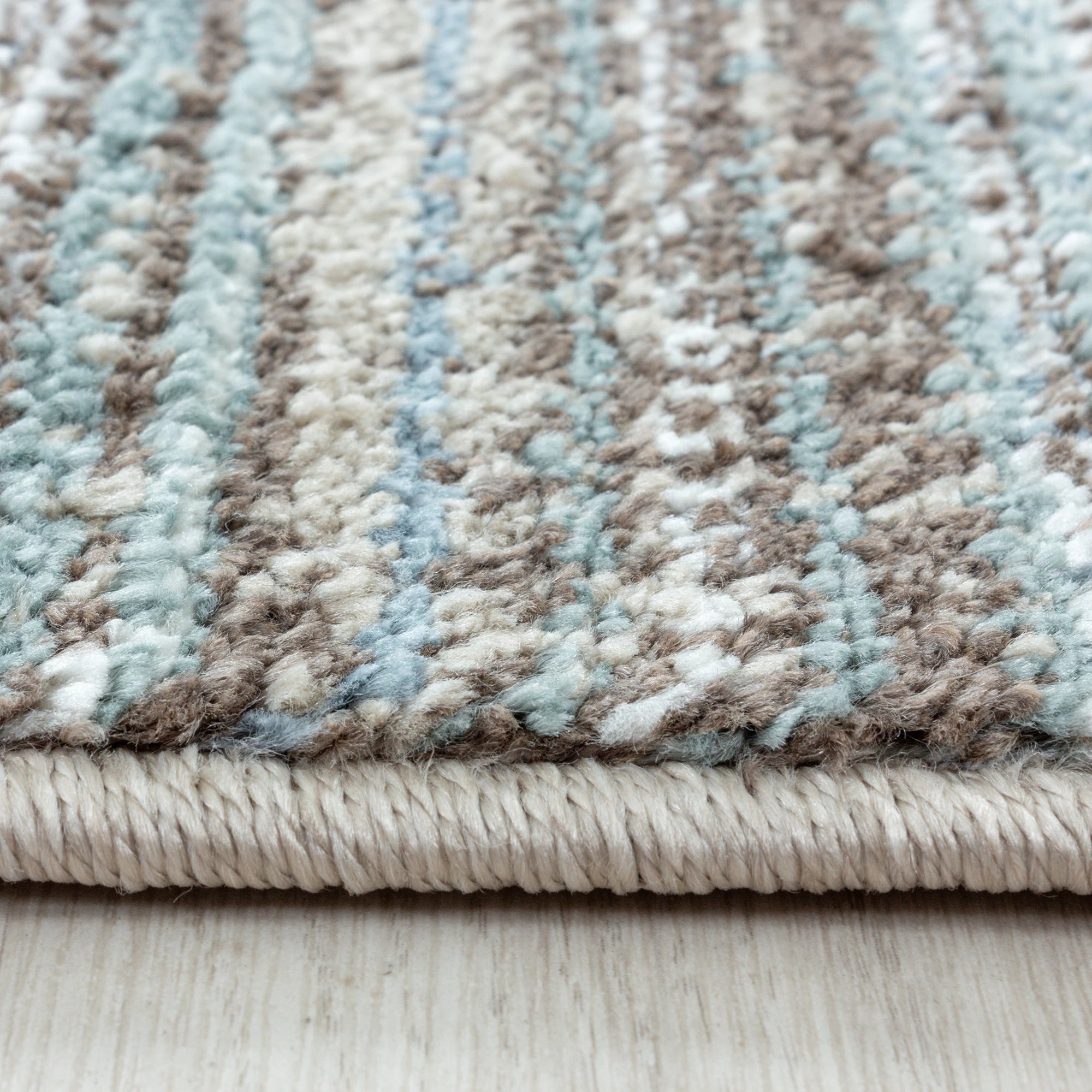 Striped Banded Rug | Gray