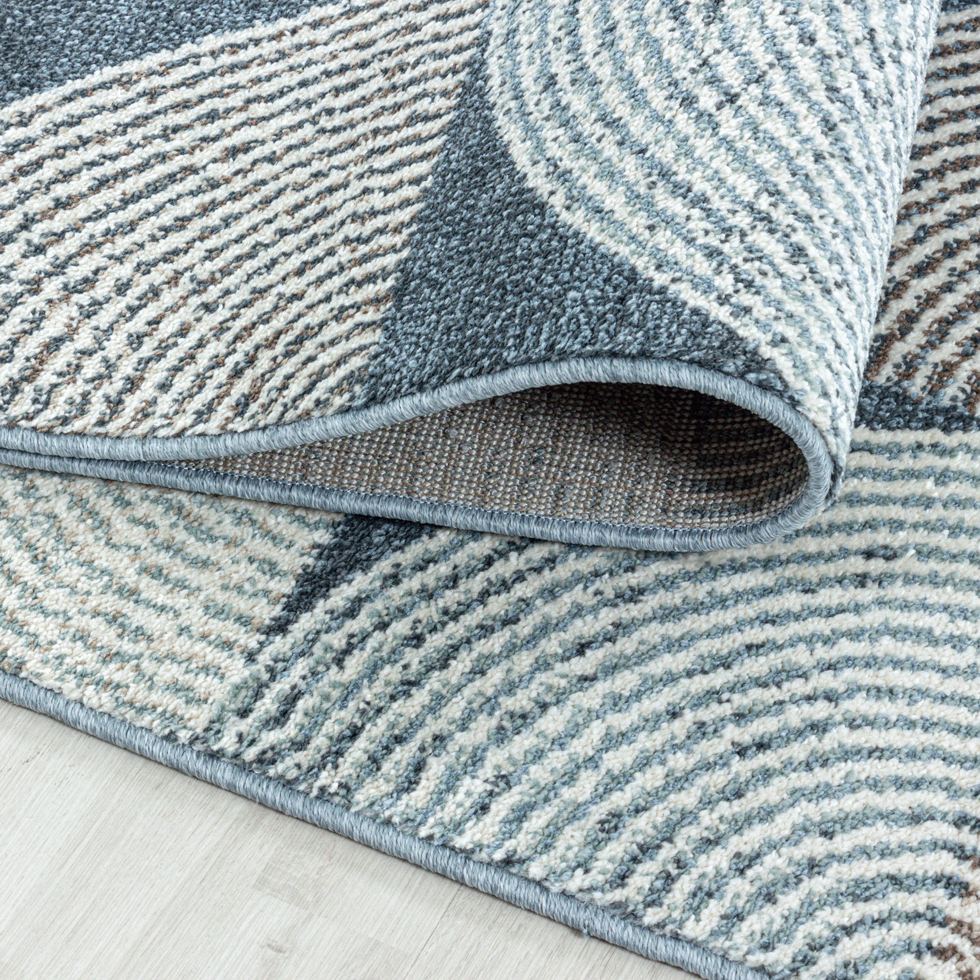 Geometric Polygon Rug | Navy