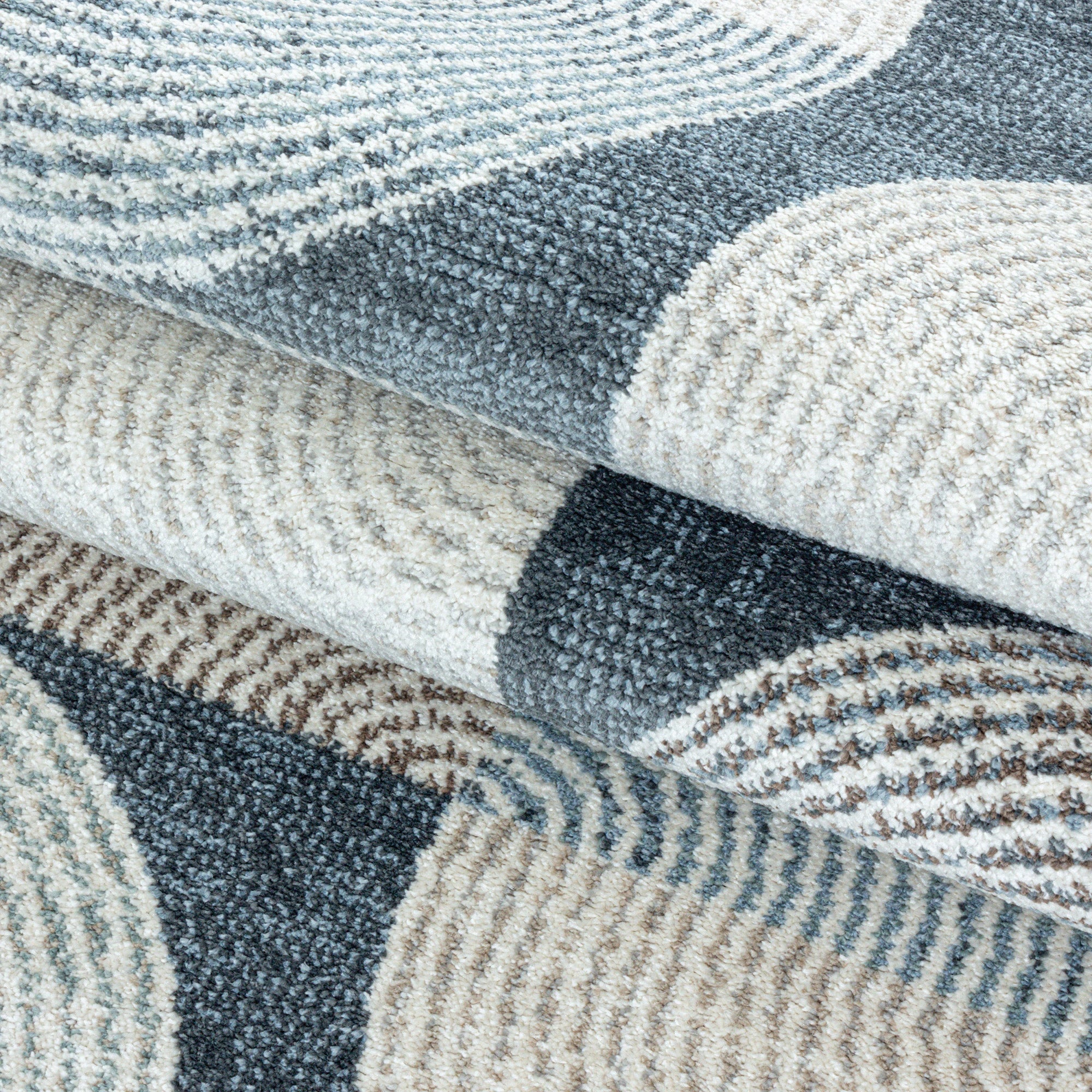 Geometric Polygon Rug | Navy