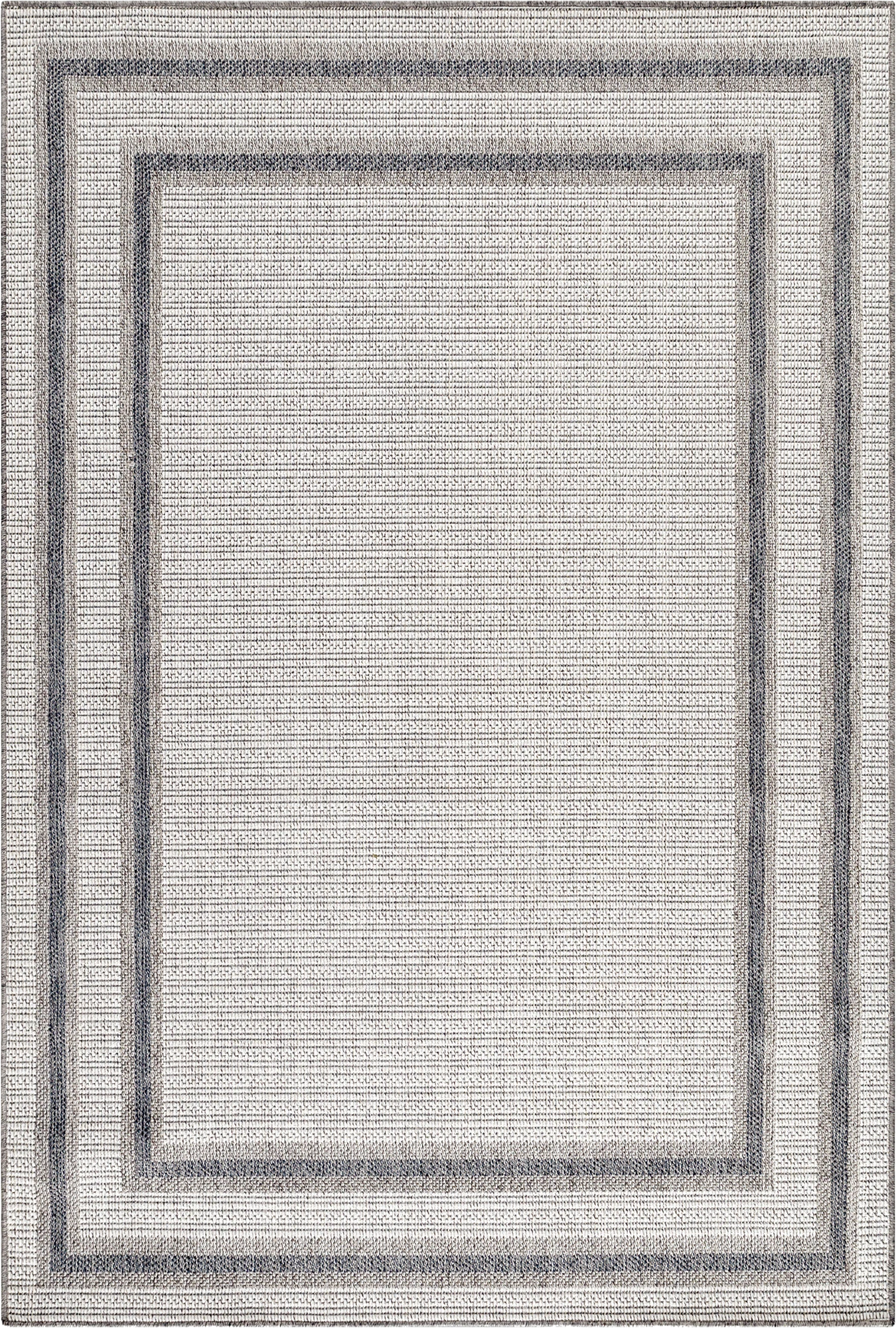Elegant Cream Rug with Border