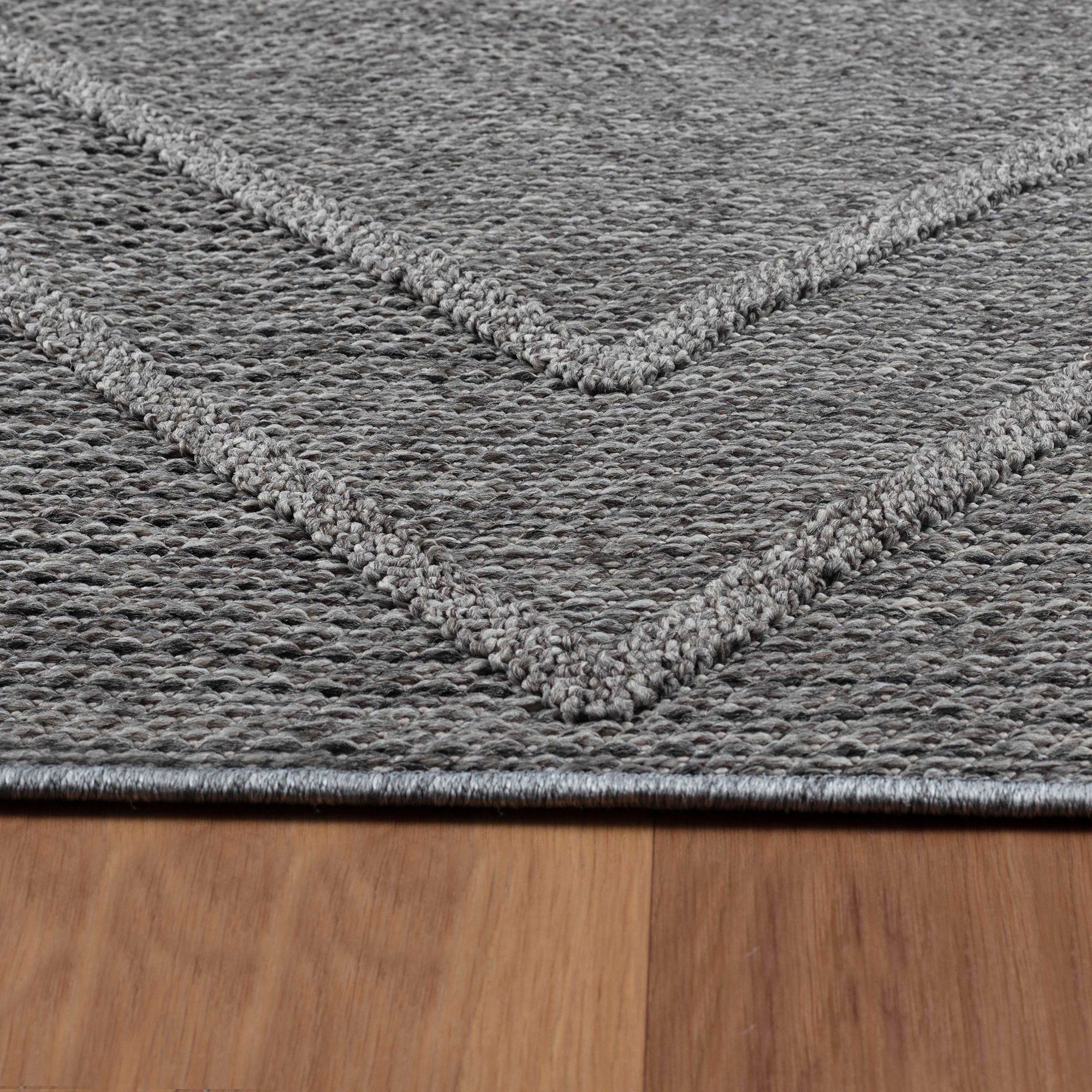 Bohemian Chic Floor Rug Modern | Gray