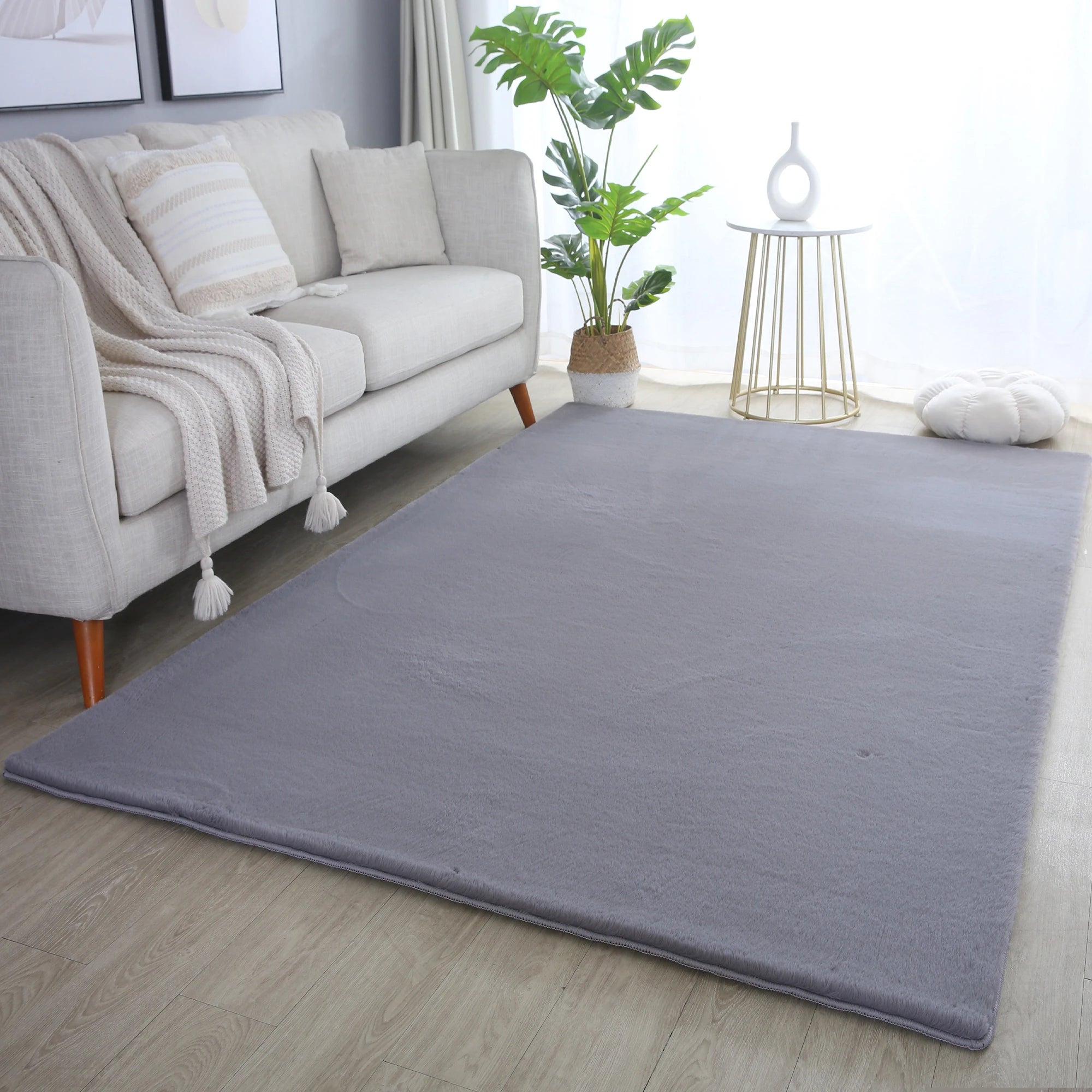 Cozy & Soft Fluffy Rug | Gray