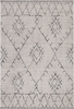 Boho Berber Style Geometric Lattice Rug | Beige 