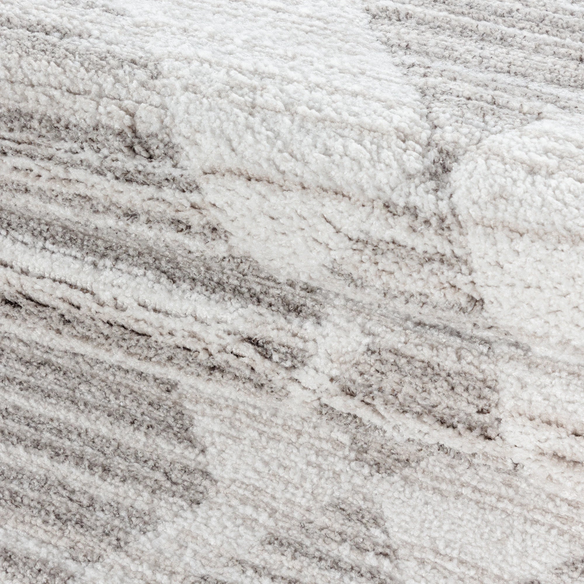 Geometric Abstract Textured Harlequin Rug | Cream