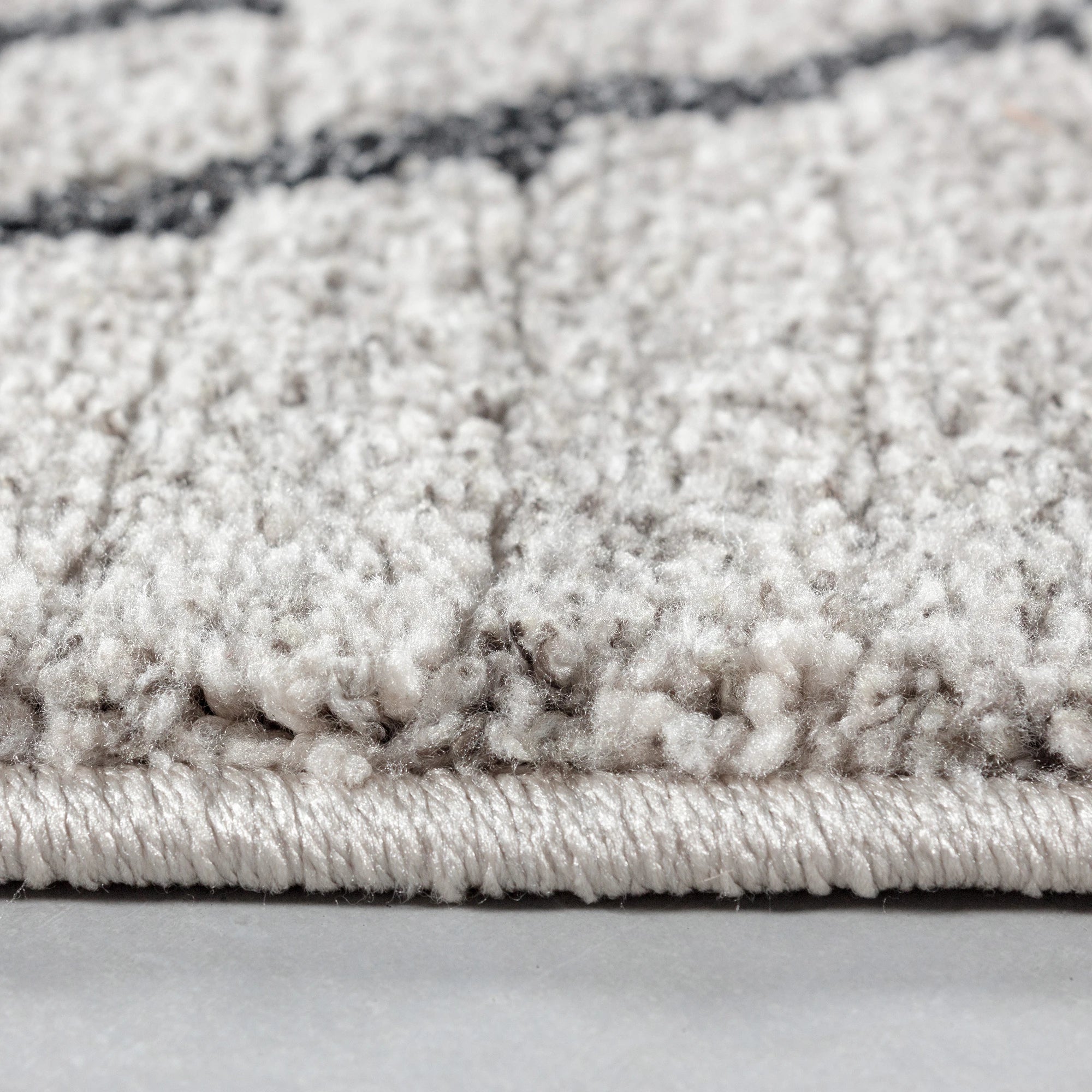 Tappeto Boho Ispirato al Marocco a Pelo Alto e Basso | Beige