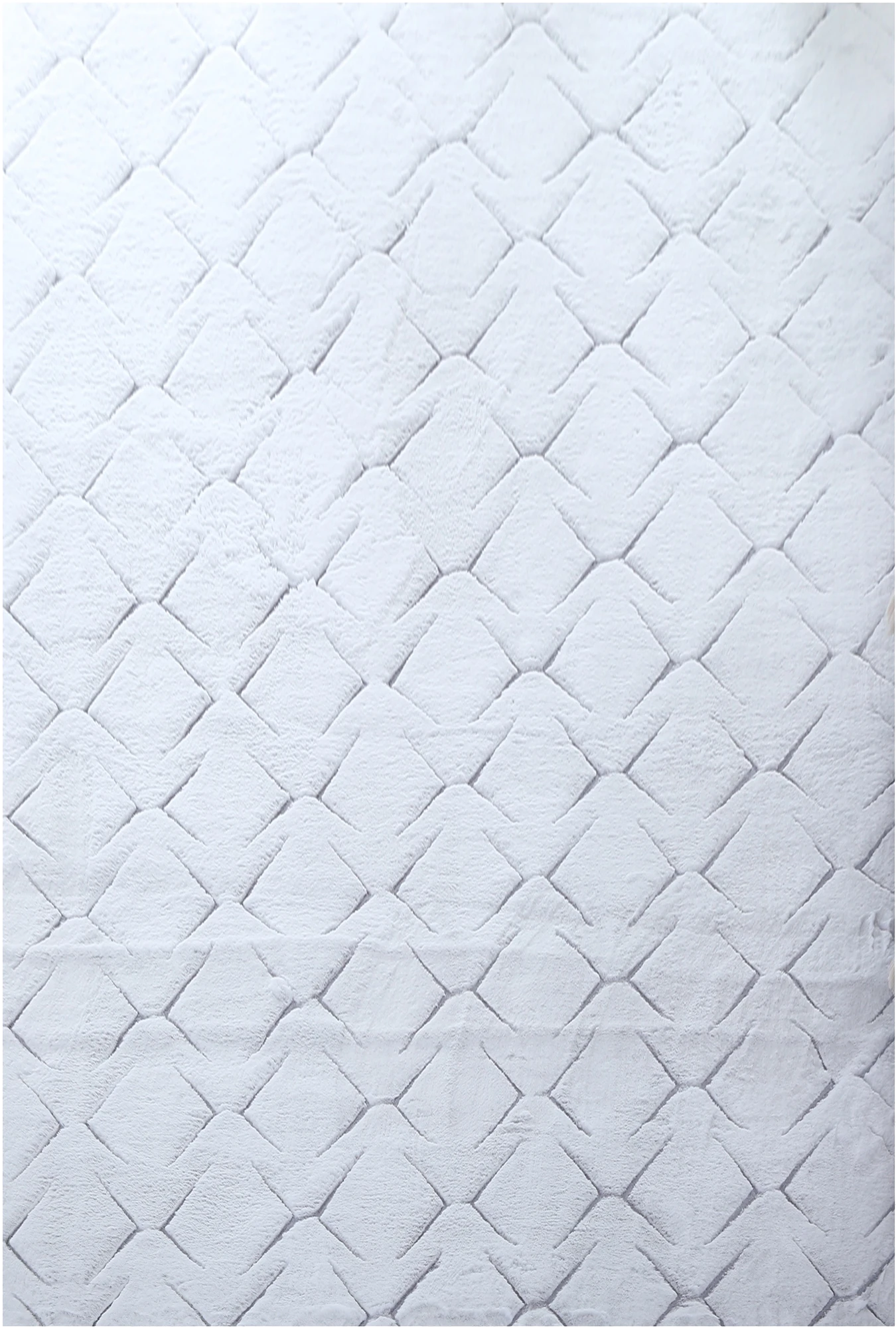 Scandinavian Fluffy Modern Area Rug Silver