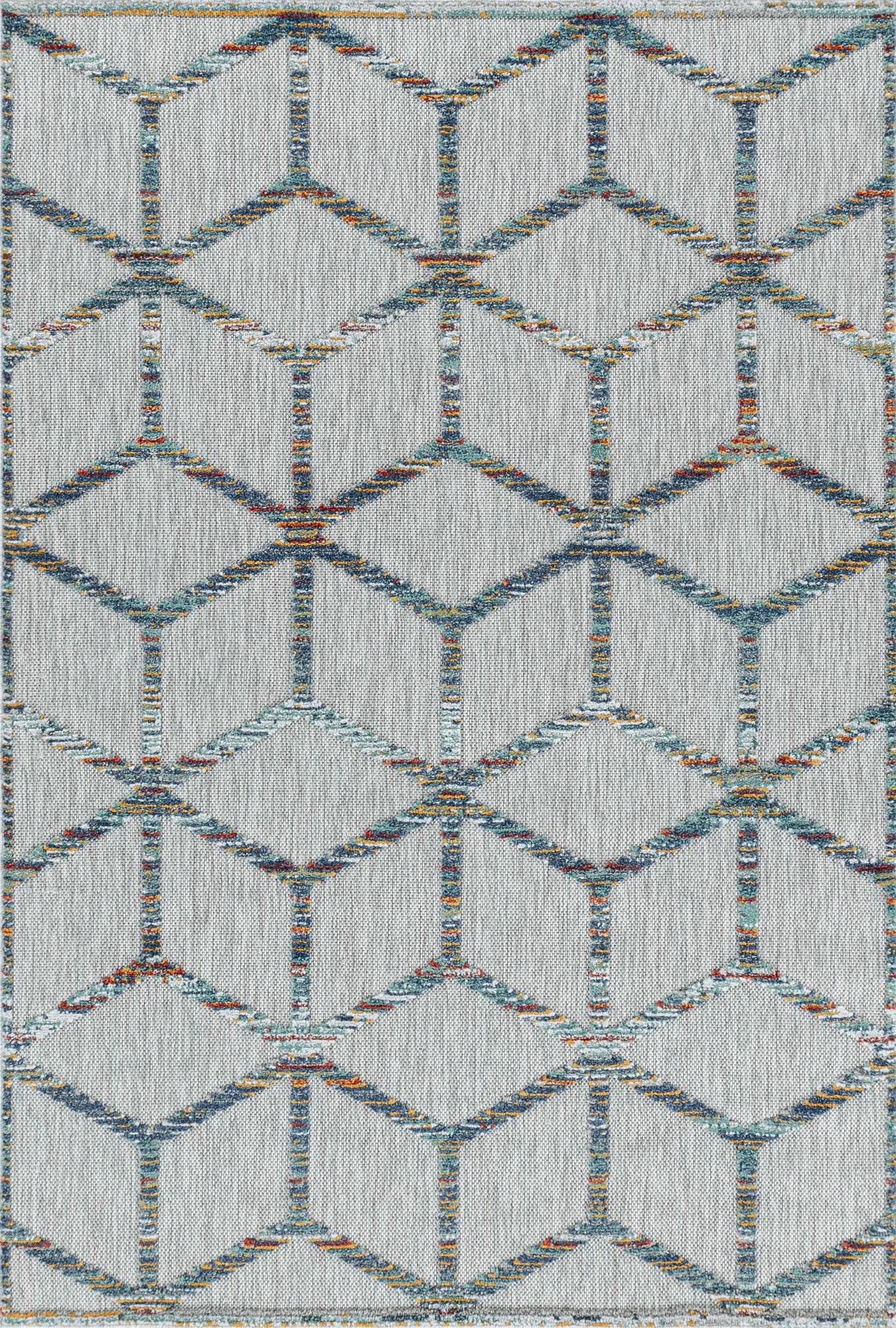 Scandinavian Diamond Outdoor Rug | Multi