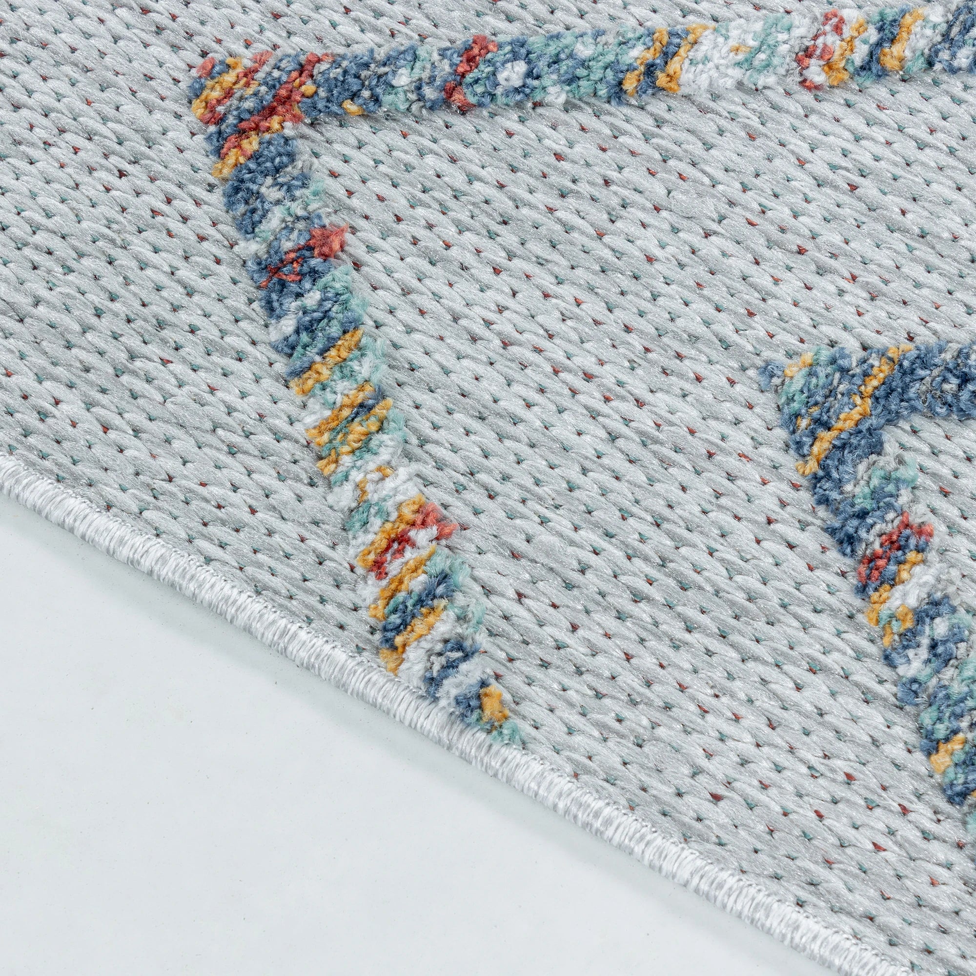 Boho Geometric Outdoor Rug | Multi