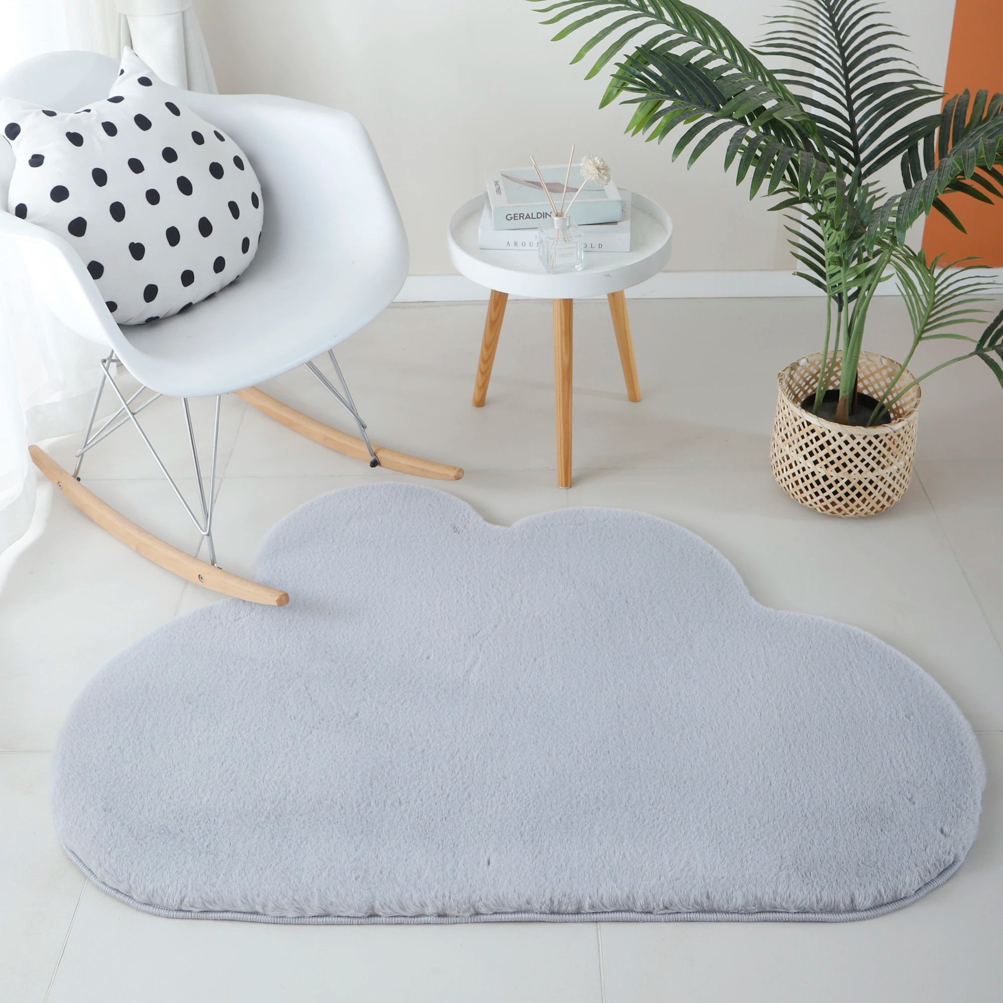 Cloud Shape Rug | Silver