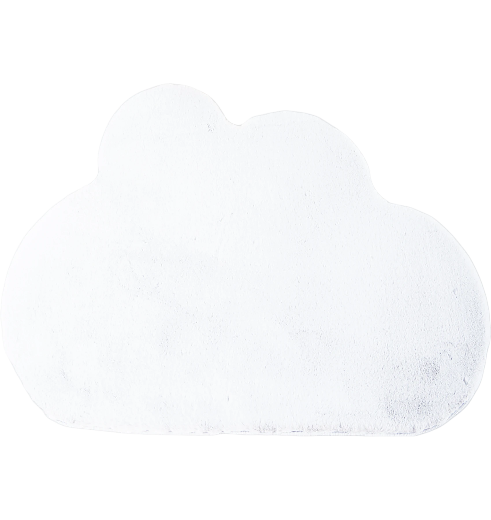 Whale Shape Rug | White