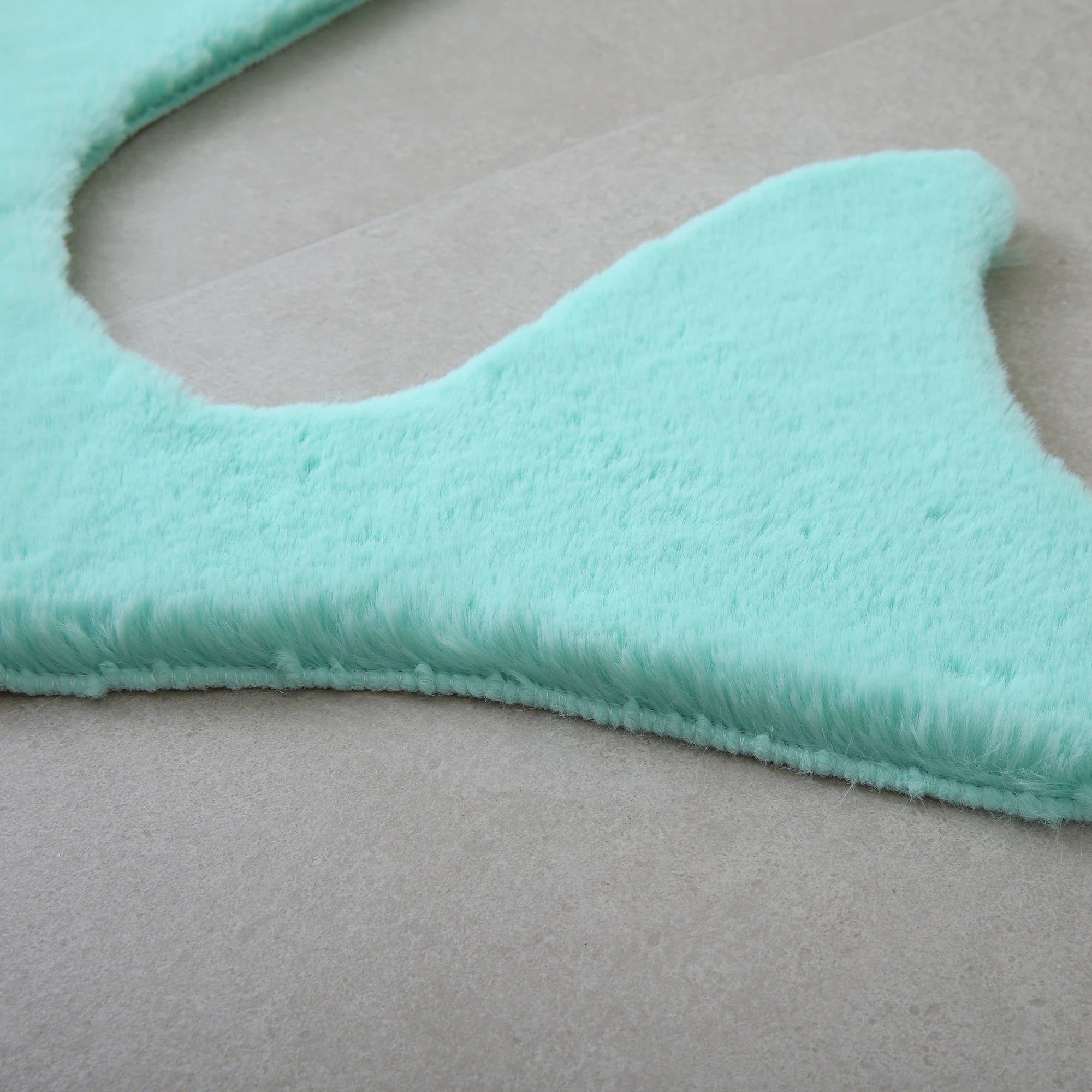 Whale Shape Rug | Mint