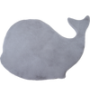 Whale Shape Rug | Silver Silver