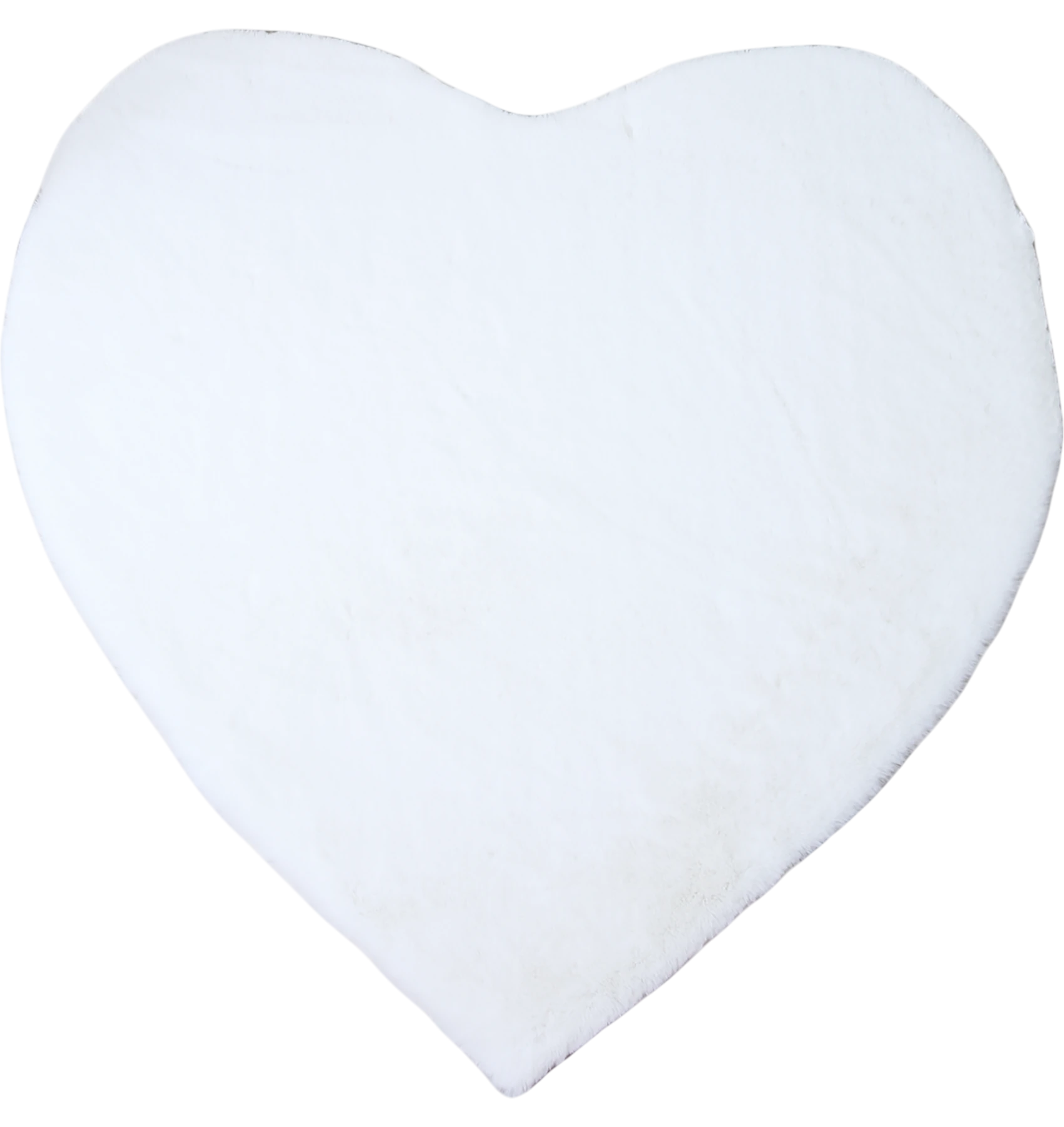 Heart Form Rug | White