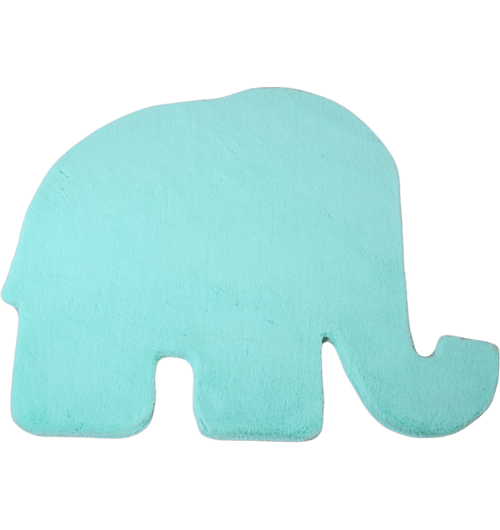 Elephant Shape Rug | Mint