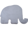 Elephant Shape Rug | Silver 