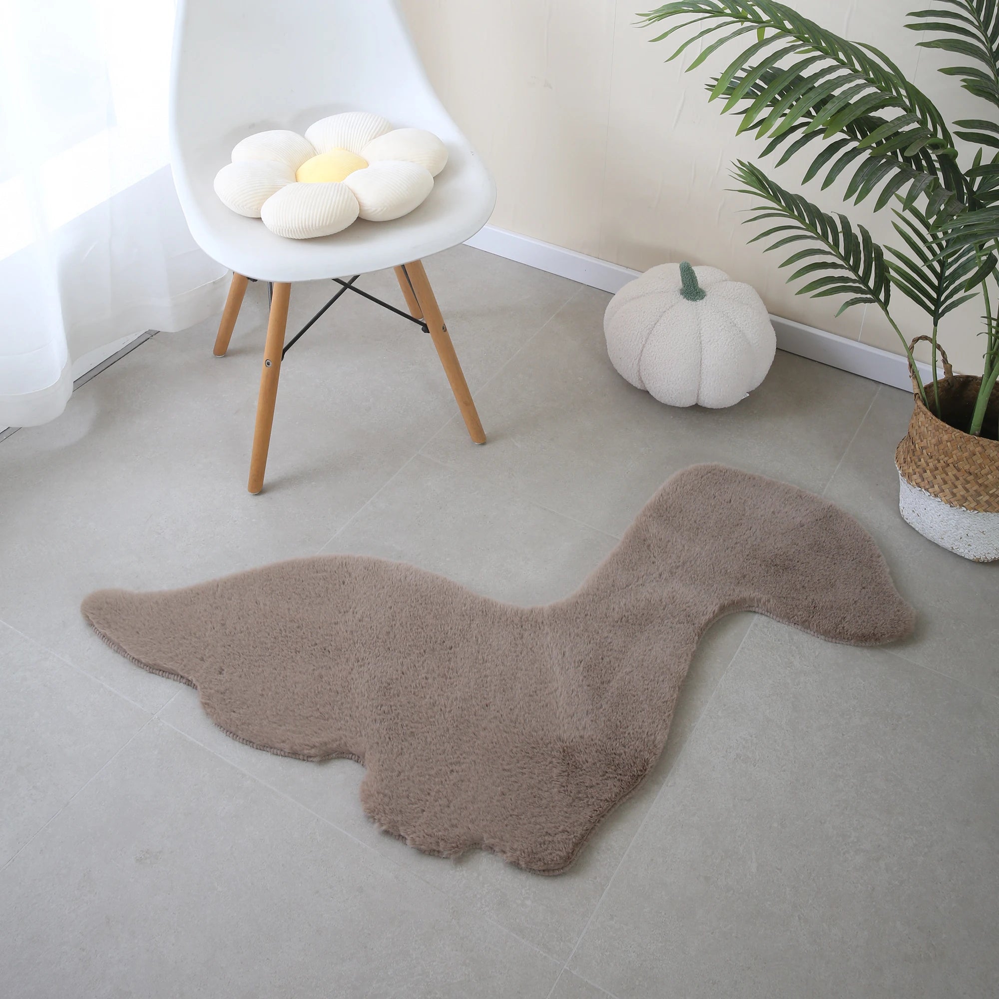 Dino Form Rug | Beige