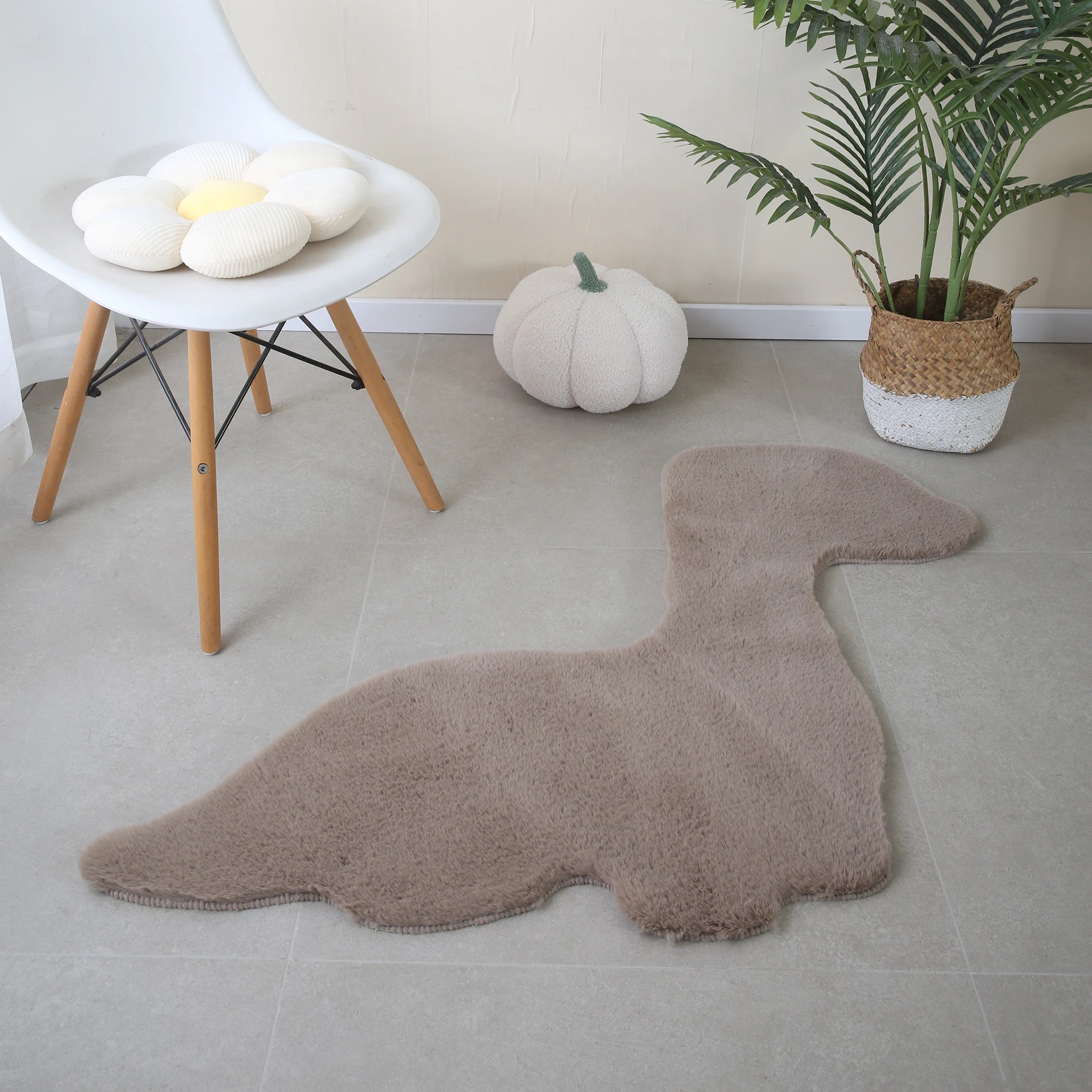 Dino Form Rug | Beige