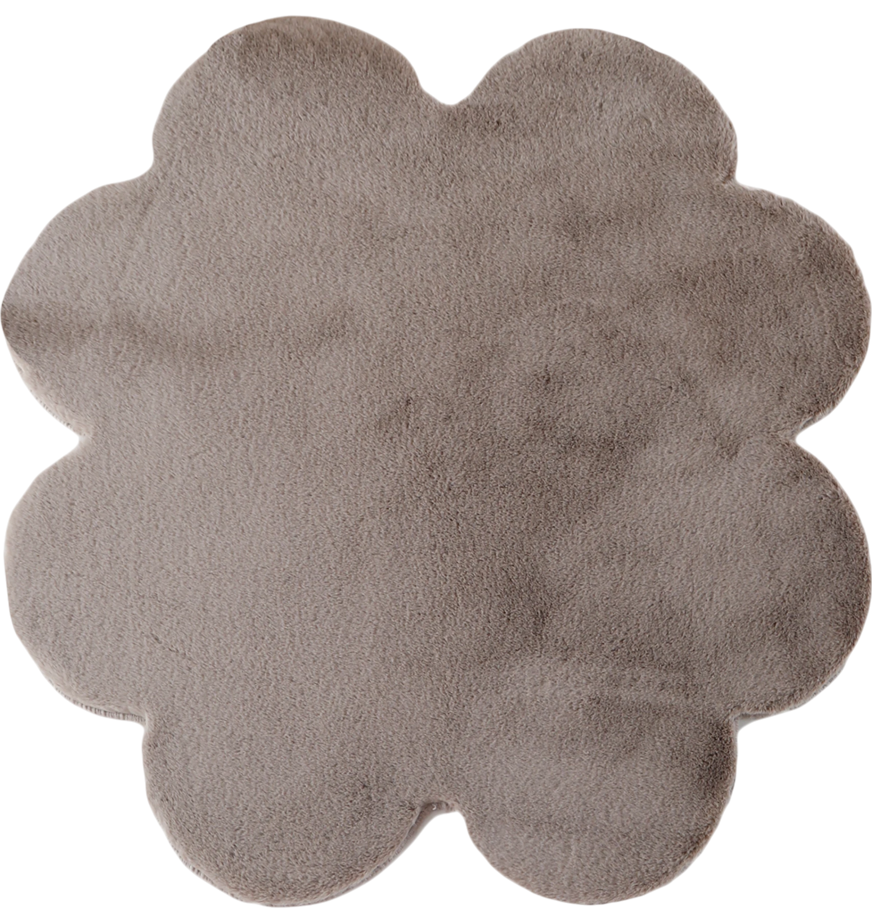 Clover Shape Rug Beige