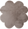 Clover Shape Rug Beige 