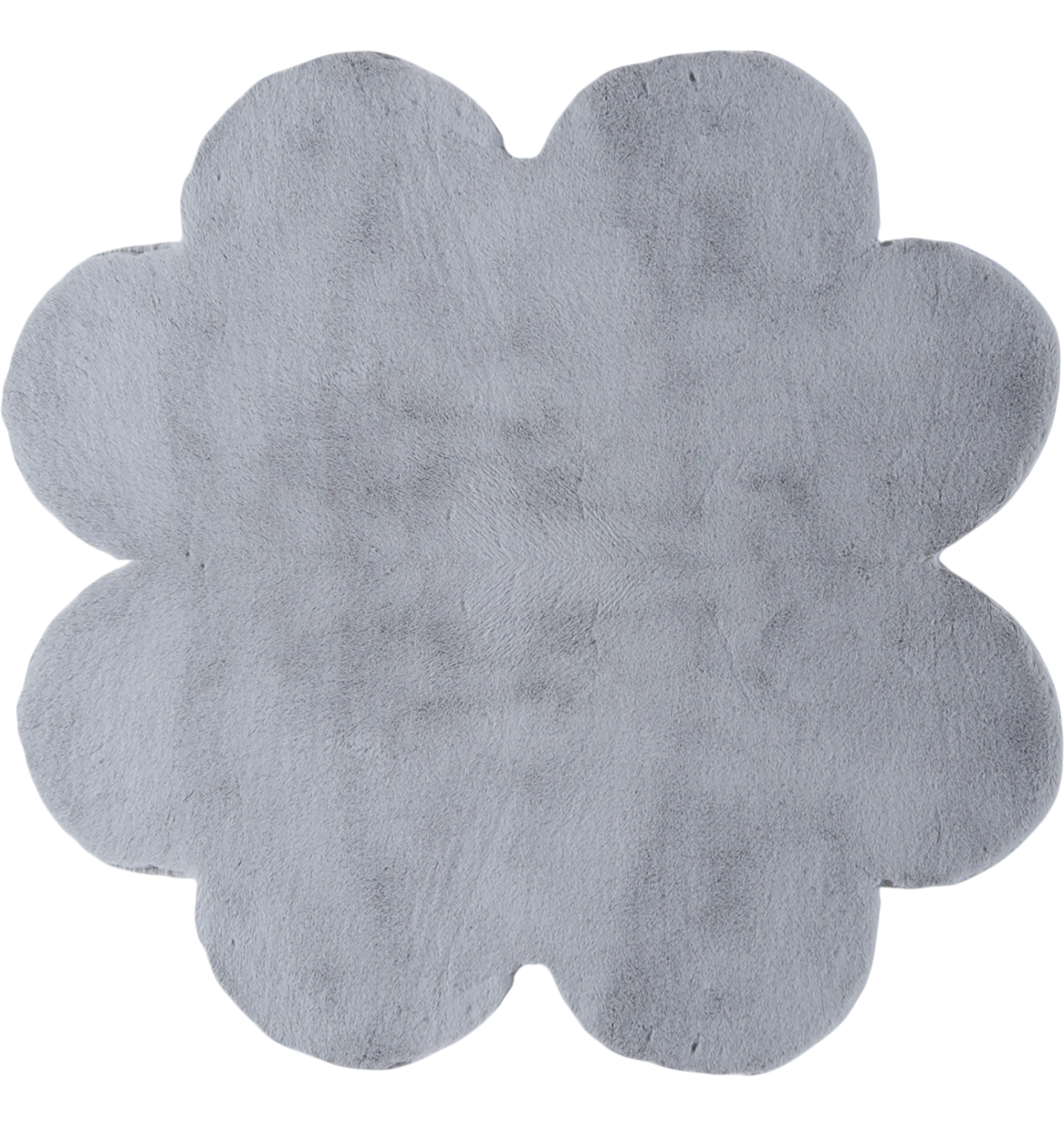 Clover Shape Rug Silver